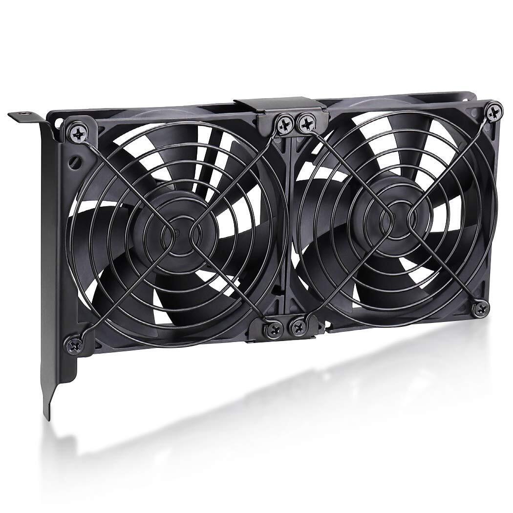 Wathai Graphic Card Pcl Slot Fan 2 x 90mm 92mm for CPU GPU Cooler VGA Cooling