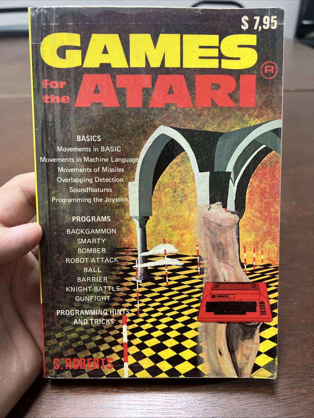 1982 book GAMES FOR THE ATARI Computer 400 800 basic Programs S ROBERTS vintage