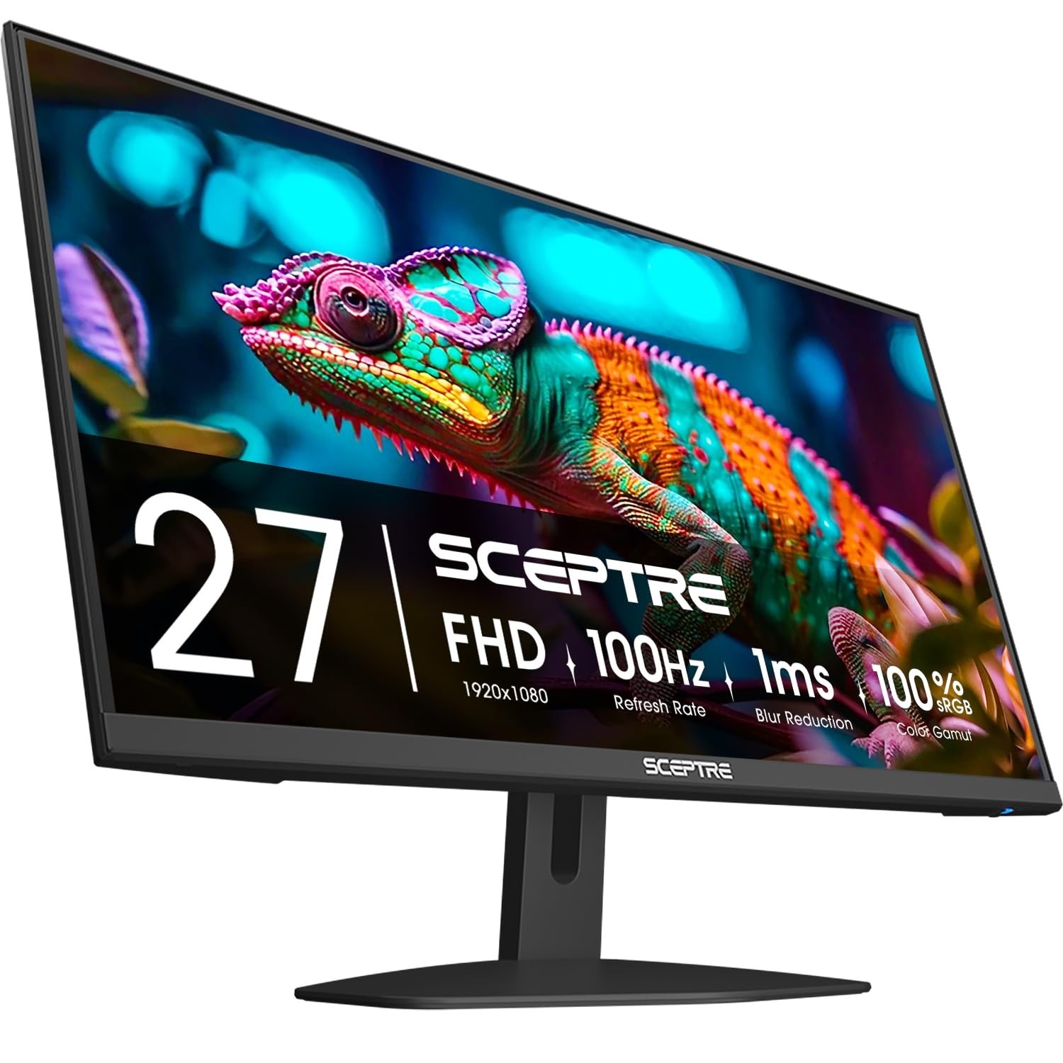 Sceptre 27-Inch Gaming Monitor, FHD 1080p, 100Hz, 1ms, 27, Machine Black
