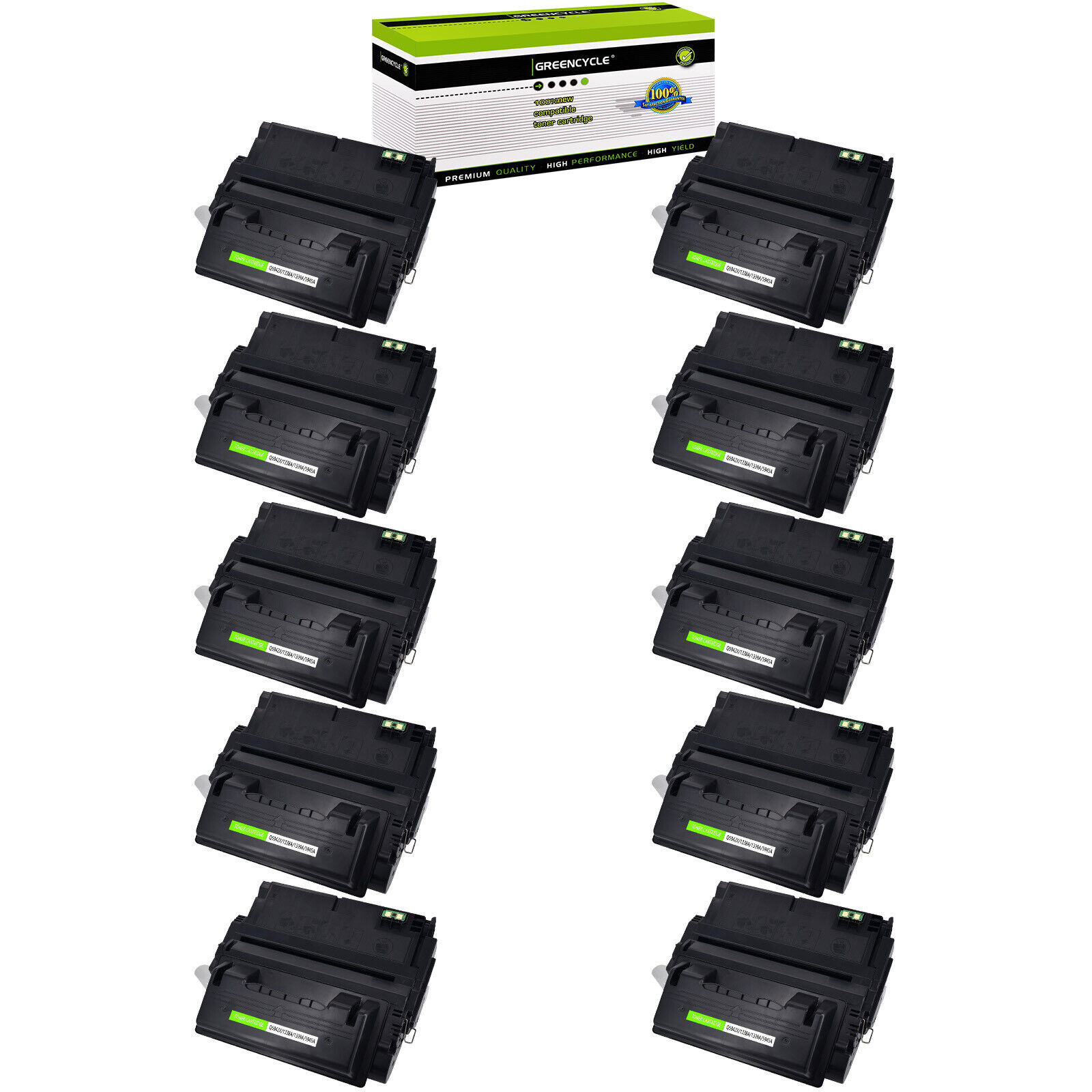 10PK Black Q1338A 38A Toner Fit for HP LaserJet 4200 4200tn 4200L 4200Ln Printer