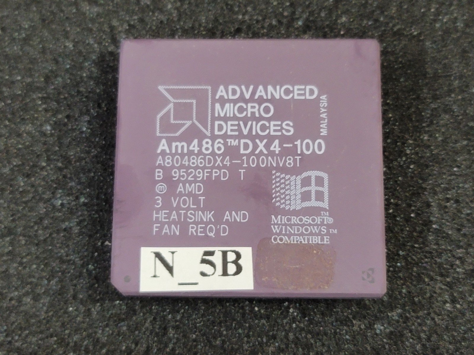 Am486 80486 DX4 100MHz 3V CPU tested working for DOS Retro Gaming Tested #N5B