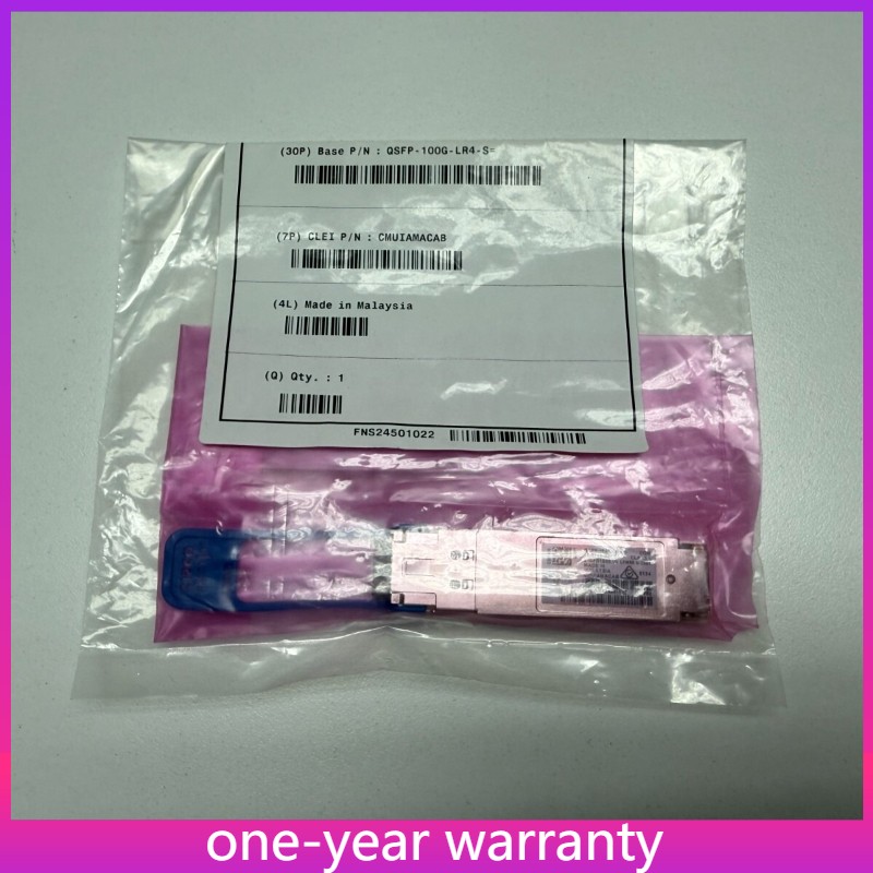 Cisco QSFP-100G-LR4-S QSFP Transceiver Module Hologram , New Sealed Bag