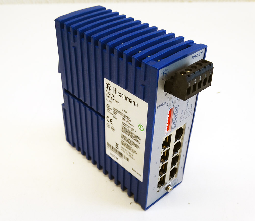 Hirschmann RS2-TX Rail Switch 24VDC Industrial Ethernet Switch -used-