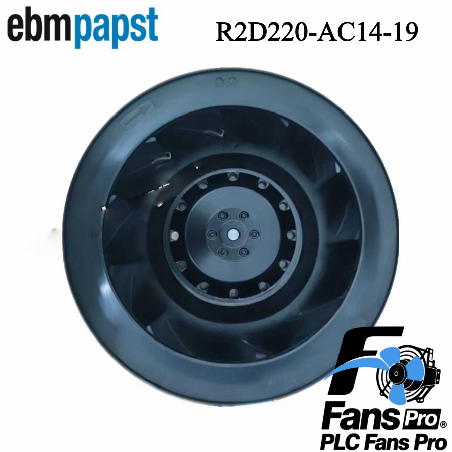 1PCS New For Ebmpapst R2D220-AC14-19 AC400V 74W φ220MM Cooling Fan Fast Shipping