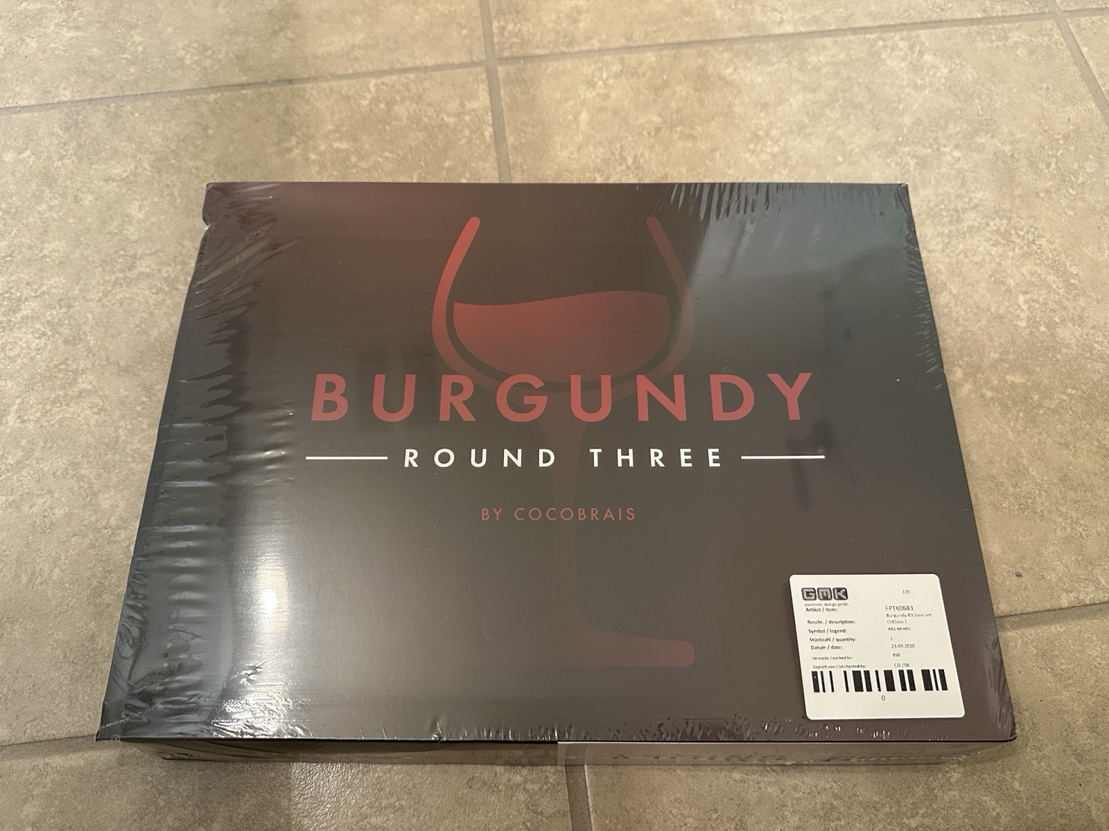 GMK Burgundy R3 Base Set (Sealed, NIB)