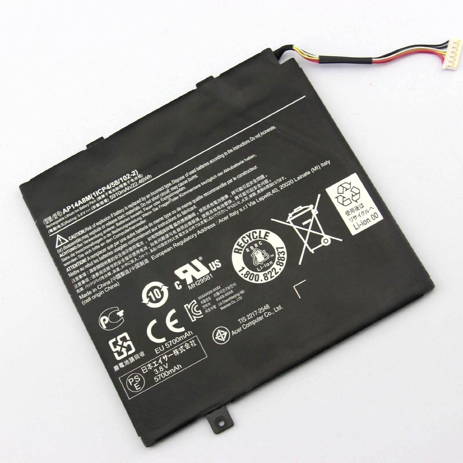 Genuin AP14A4M AP14A8M battery for Acer Aspire Switch 10 SW5-011 SW5-012 5930mah