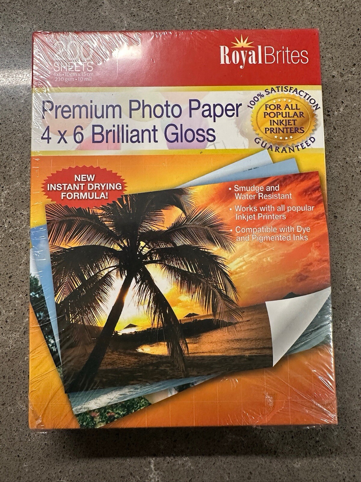 Royal Brites Ink Jet Gloss Photo Paper - 200 Sheets 4" x 6"