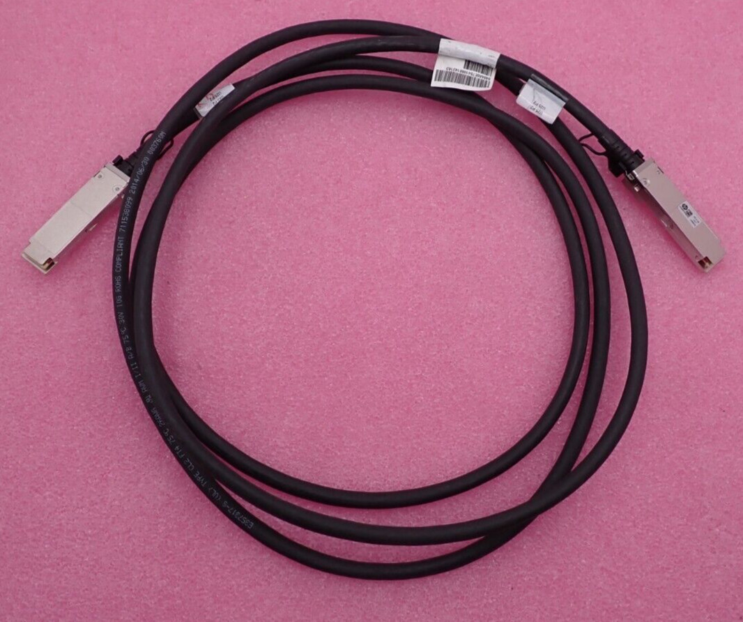 HPE FlexNetwork X240 40G QSFP+ to QSFP+ 3m Direct-Attach Copper DAC Cable JG327A