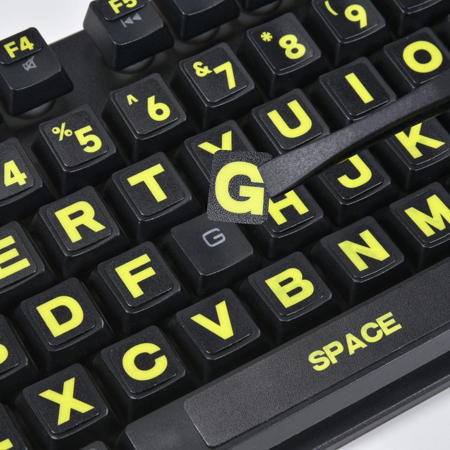 2PCS English Keyboard Stickers Large Print Letters for Laptop PC Computer | Full