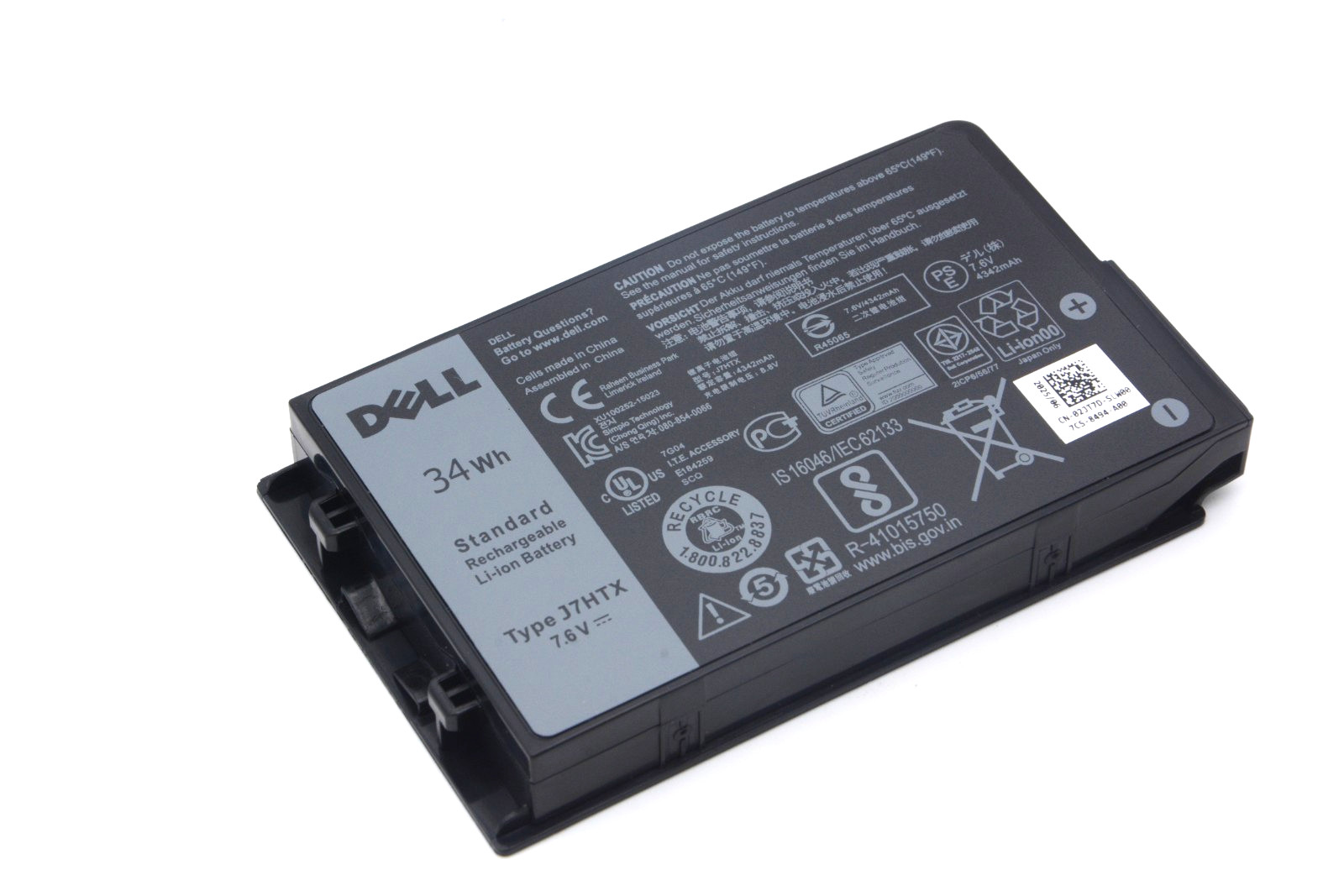 NEW OEM J7HTX 34WH Battery For Dell Latitude 7212 7220 Rugged Tablet 2JT70 FH8RW