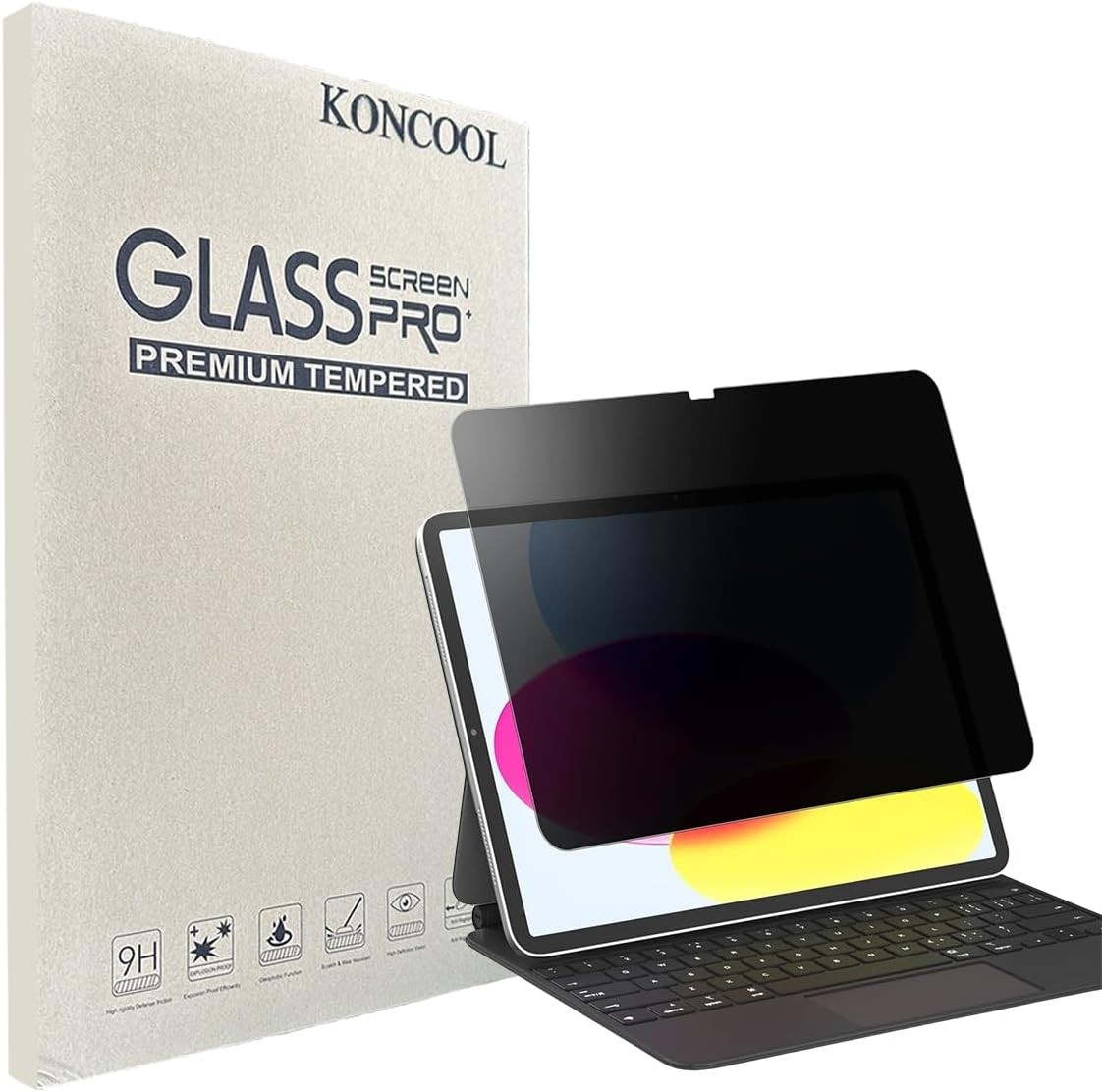 1-Pack Privacy Screen Protector for Samsung Galaxy Tab S10/S9/S8/S7, Tempered Gl