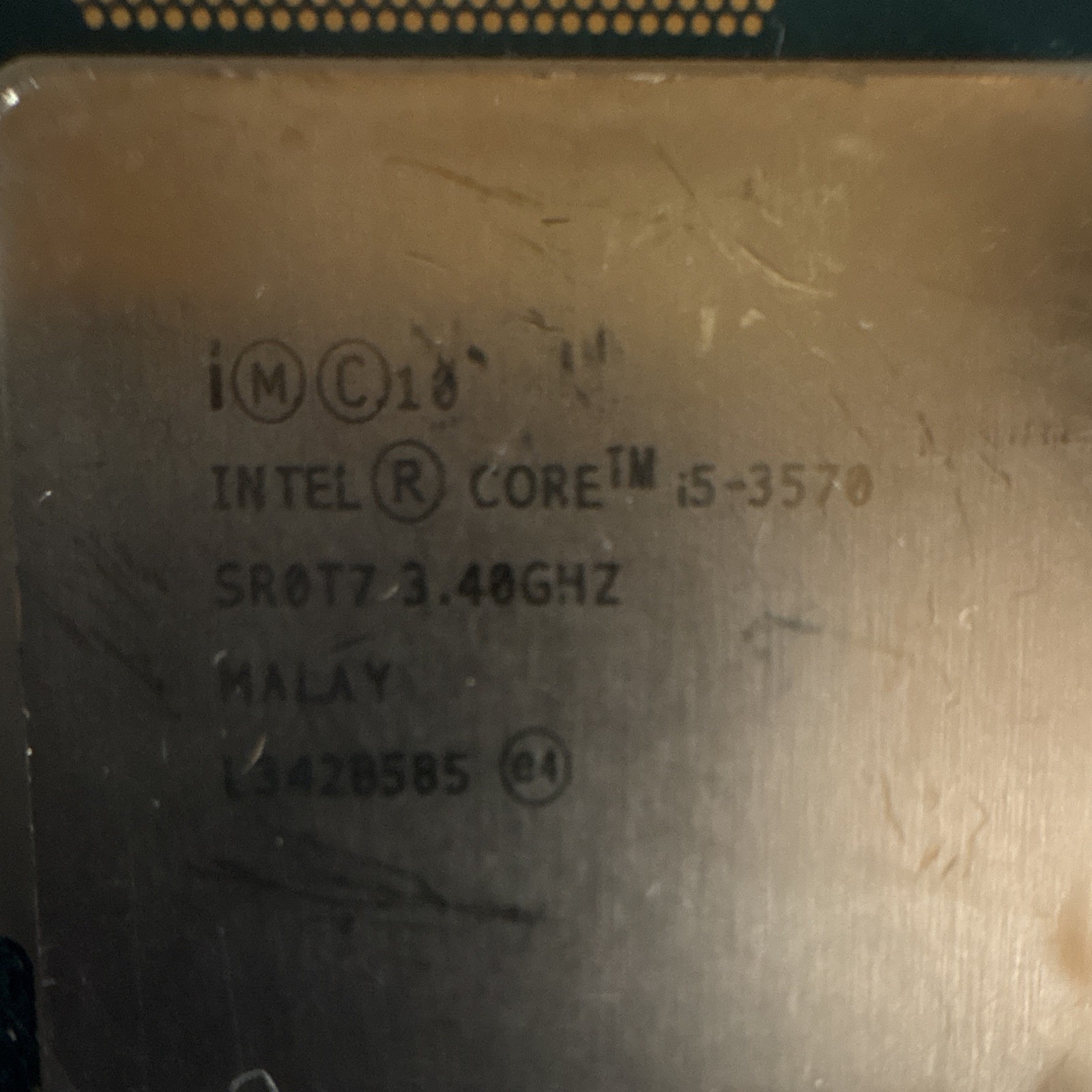 Intel Core i5-3570 3.40GHz 4-Core LGA1155 6MB L3 CPU Processor SR0T7