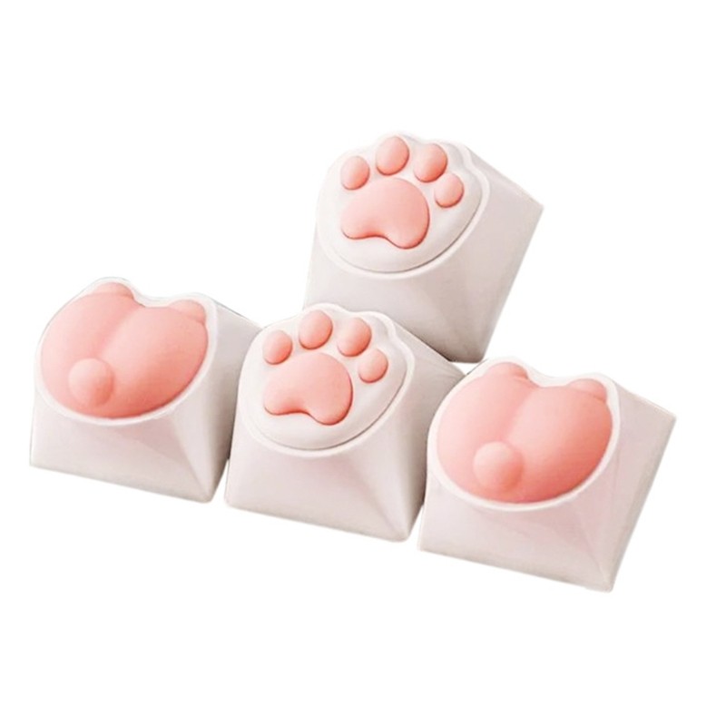 Custom 3D Cat Paw Keycaps Gaming Keycaps Replacement MX Structure Keycaps