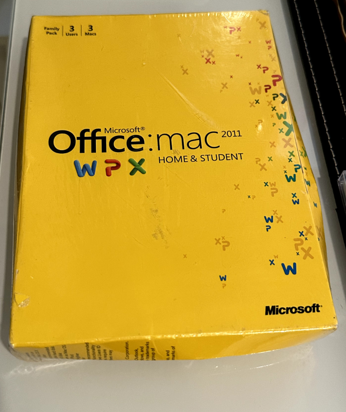 Microsoft Office MAC 2011 Home and Student  DVD 3 User 3 Mac =NEW SEALED=