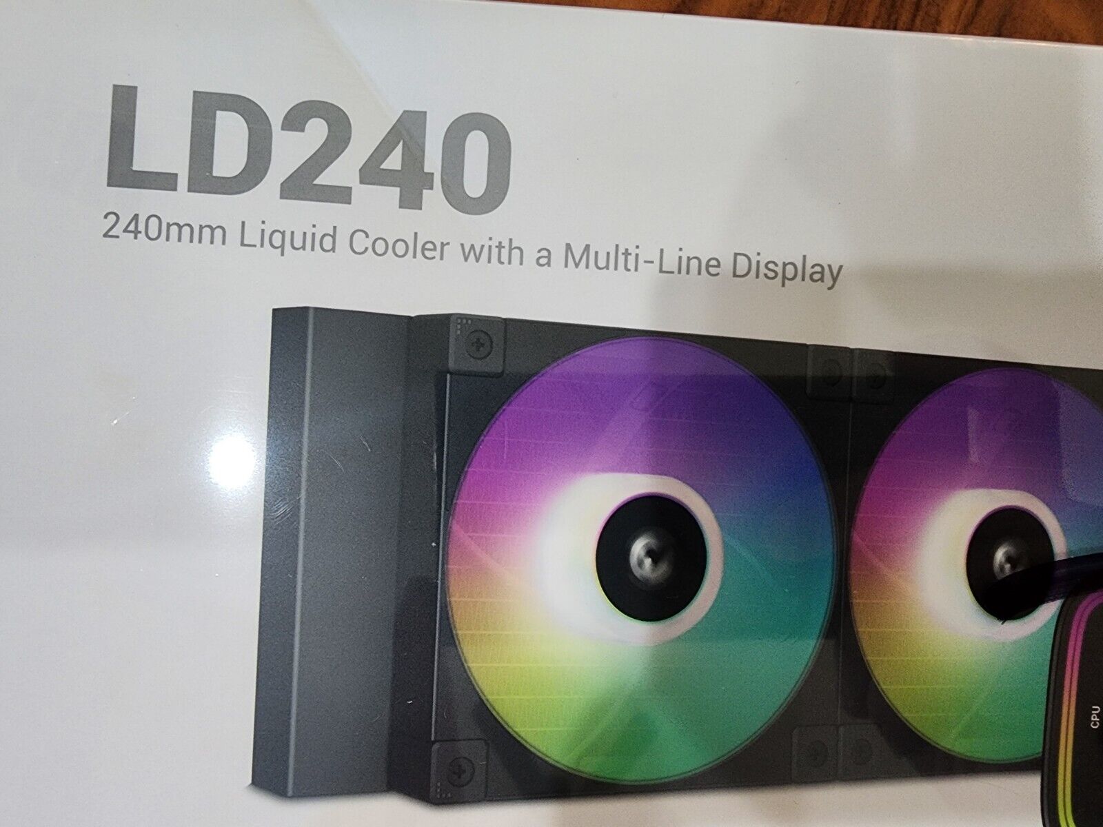 DeepCool LD240 240mm Liquid Cooler With A Multi Line Display Black New Sealed