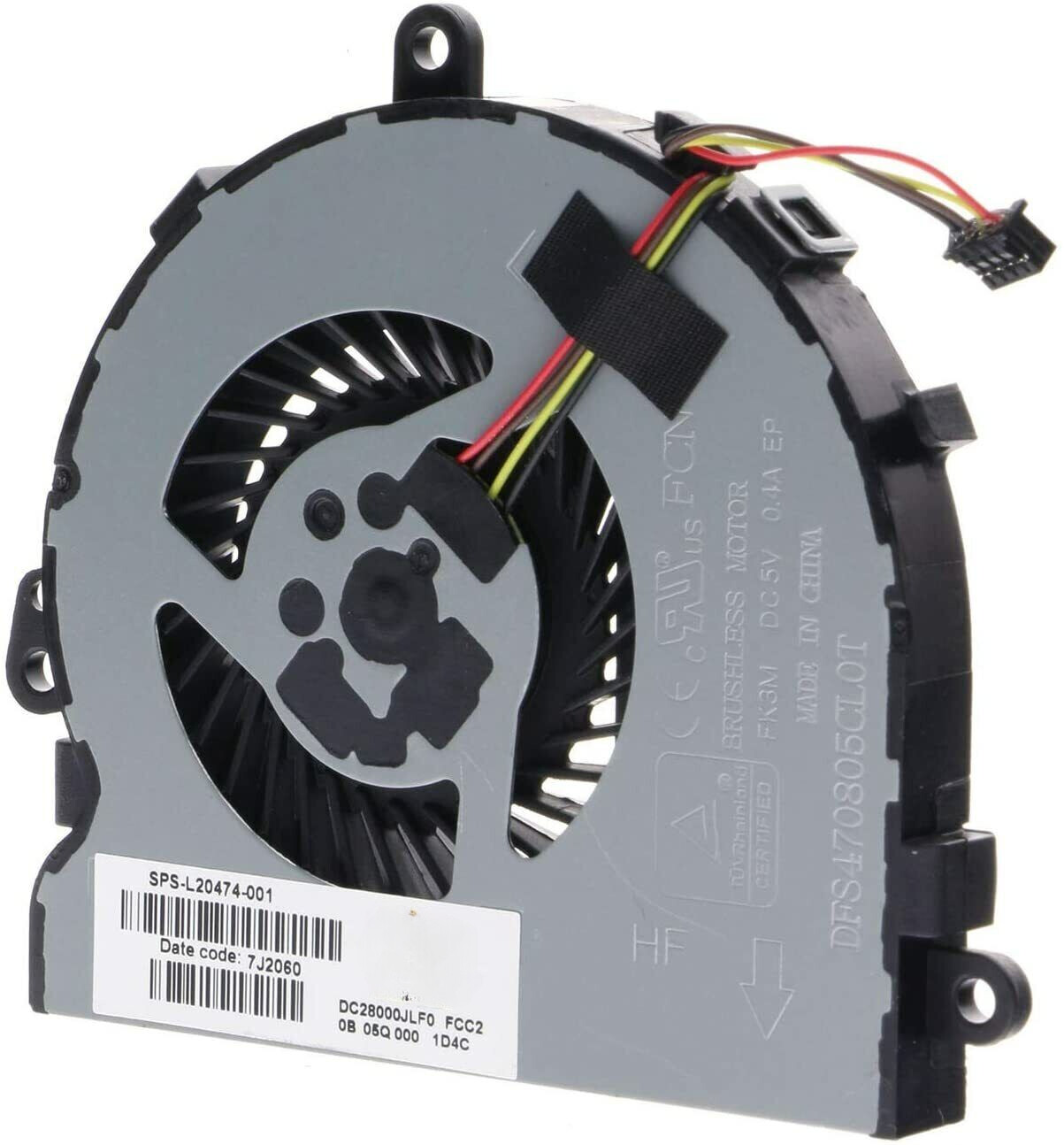 NEW CPU Cooling Fan for HP Pavilion 15-DA 15-DA0014TX L20473-001 Laptop Fan