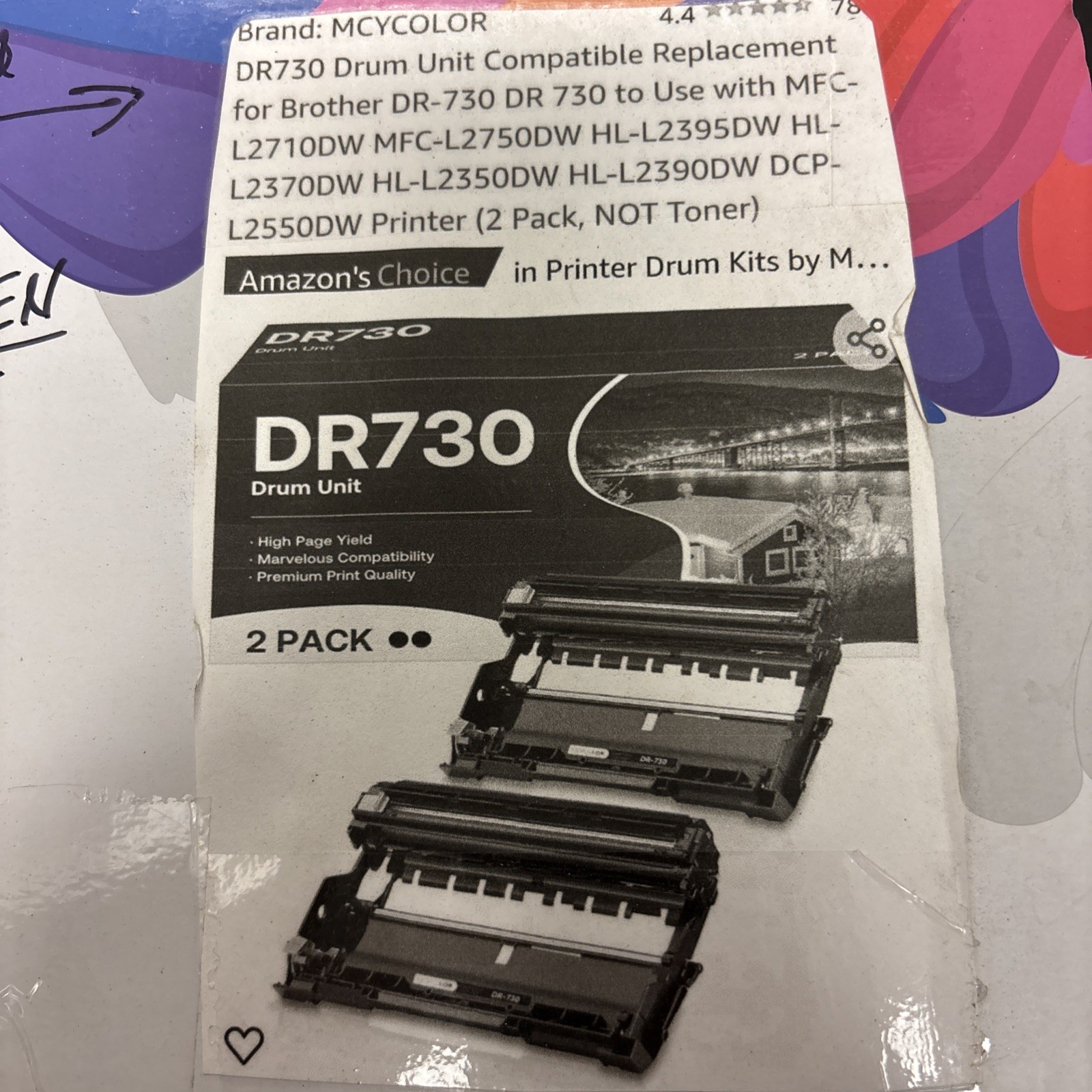 MCYCOLOR DR730 Drum Unit Compatible Replacement
