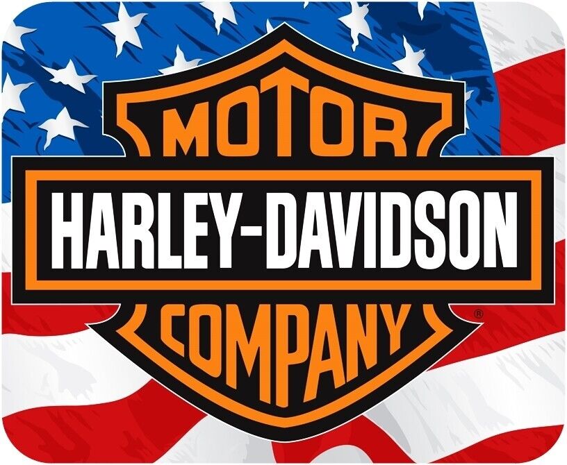 Harley Davidson American Flag  Computer / Laptop Mouse Pad