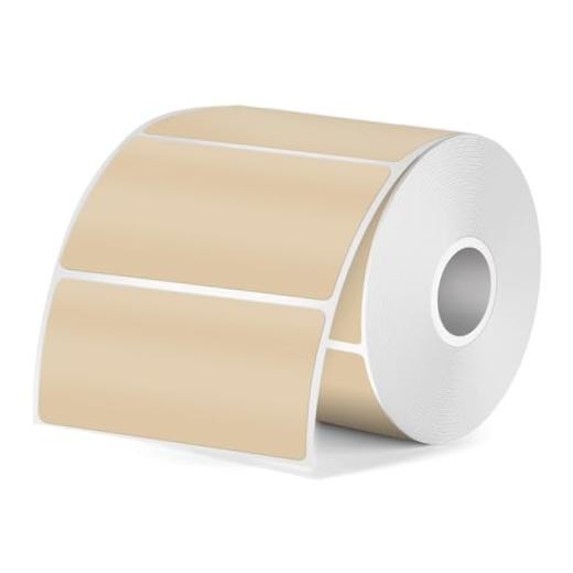 Direct Thermal Label 21 Inch for M110 M120 M220 M221 350 PCS Khaki 1 x 2 Inch