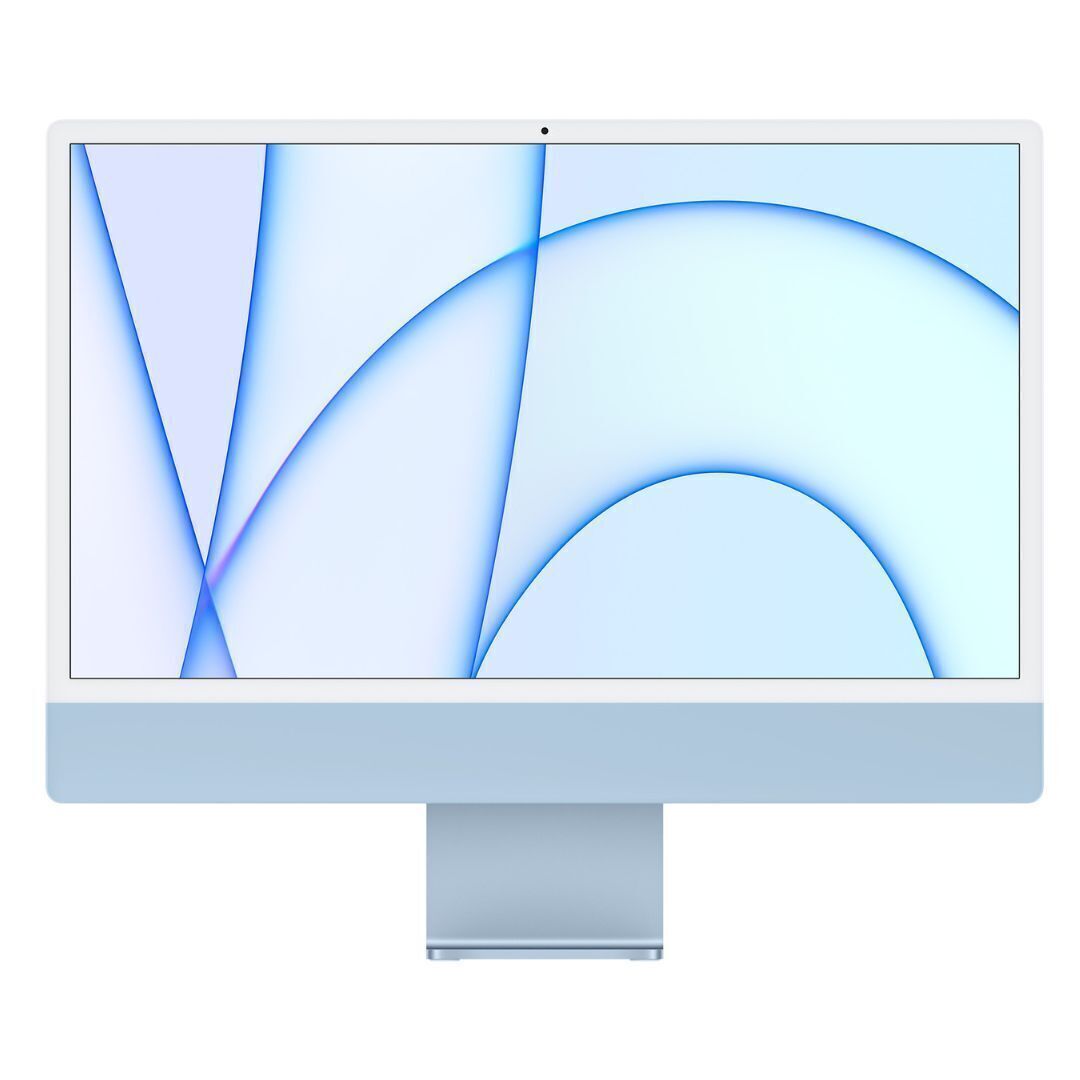 Apple 24-Inch iMac Display M1 Chip 8‑Core CPU 8‑Core GPU Gigabit Ethernet Blue