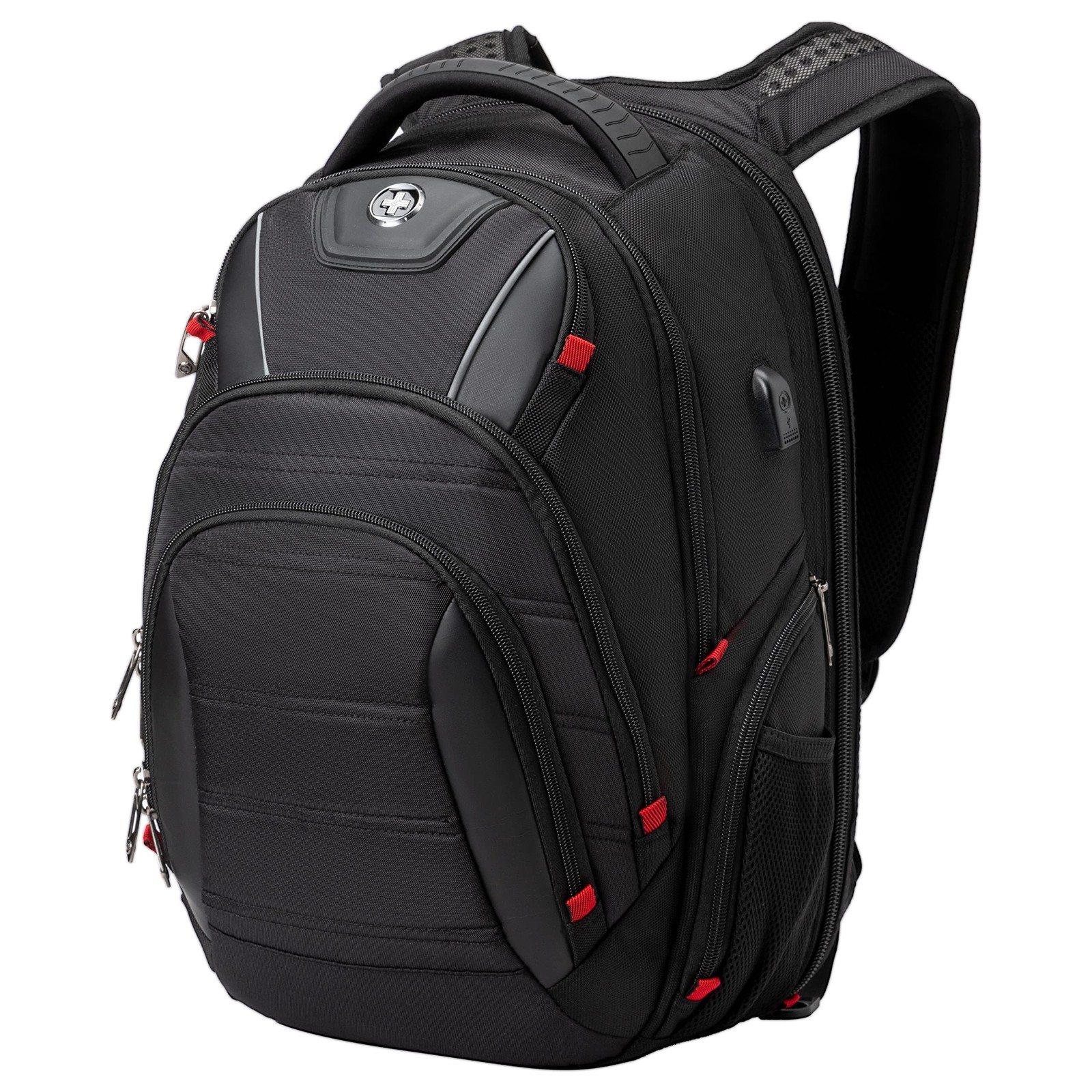 Swissdigital Design Travel Backpack for Women or Men, TSA Friendly USB Chargi...