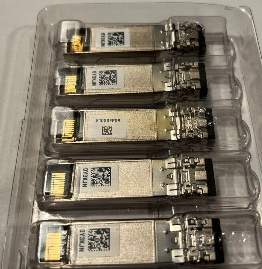 10 Pcs E10GSFPSR FTLX8571D3BCVIT1 & AFBR-709DMZ-IN2 INTEL 10GB SFP Y3KJN 0Y3KJN