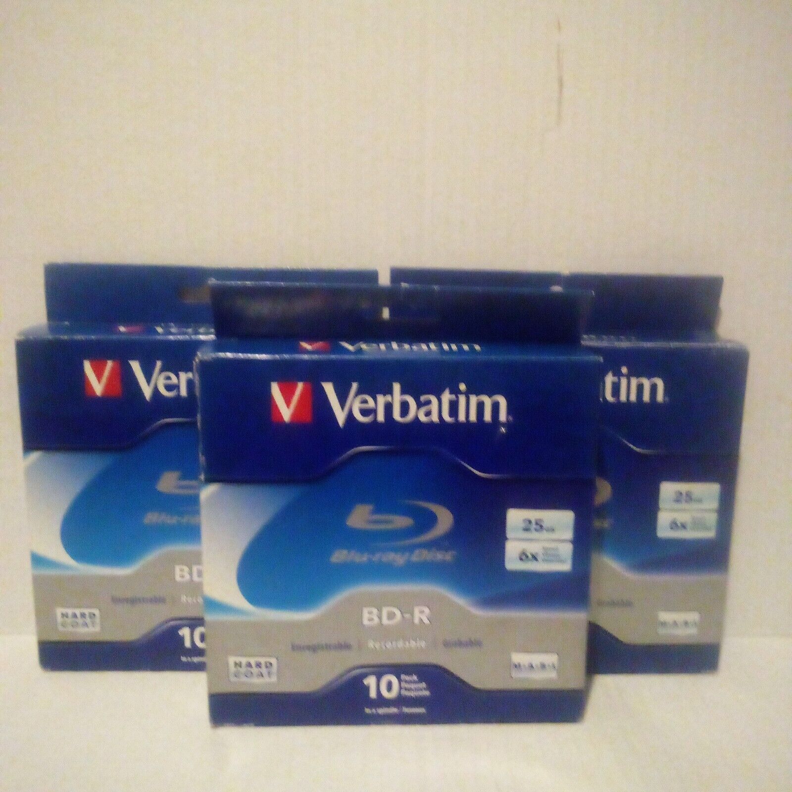Verbatim Blu-Ray BD-R 25 GB 6X Branded 10-Pack Spindle 3X