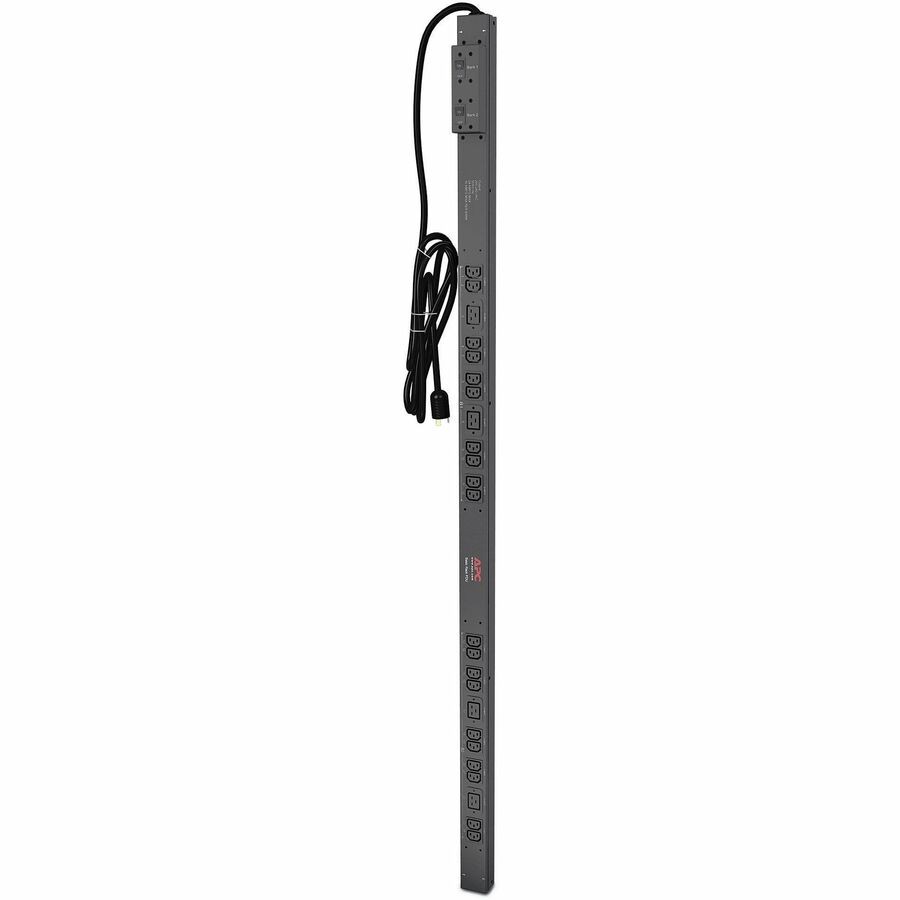 APC NetShelter Basic Rack PDU, Zero U, 30A, 200/208V, 20 C13 and 4 C19 outlet