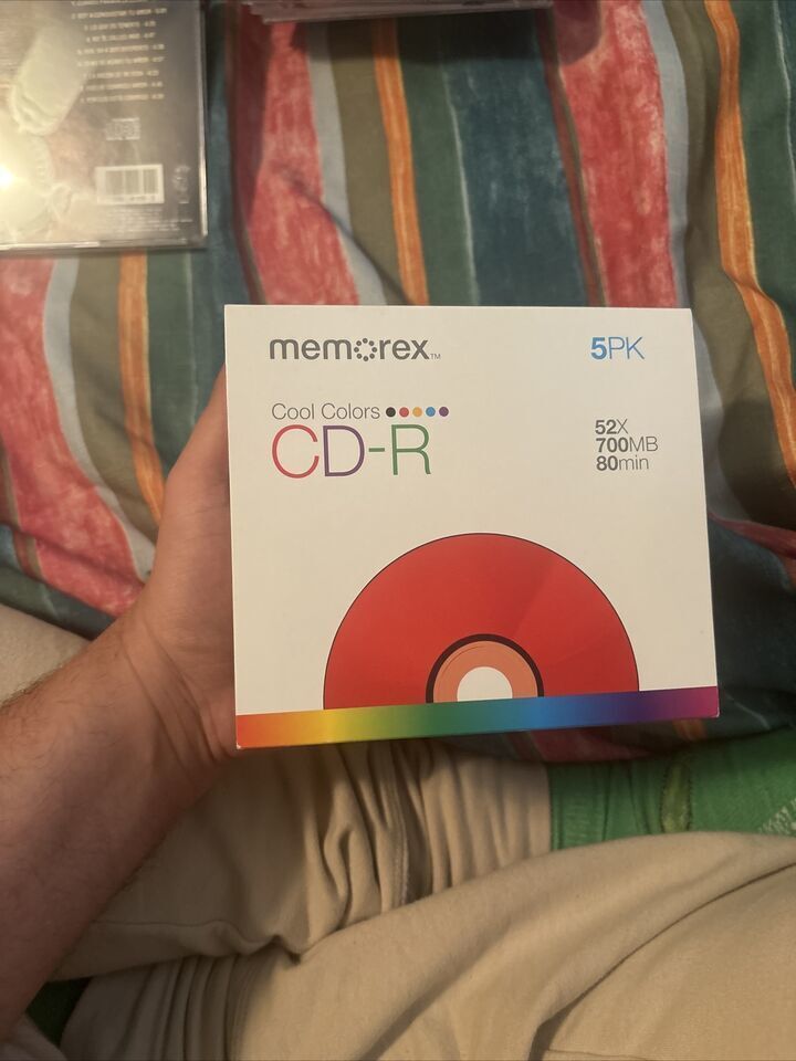 Memorex Cool Colors CD-R 52X 700MB 80 min (5 Pack)