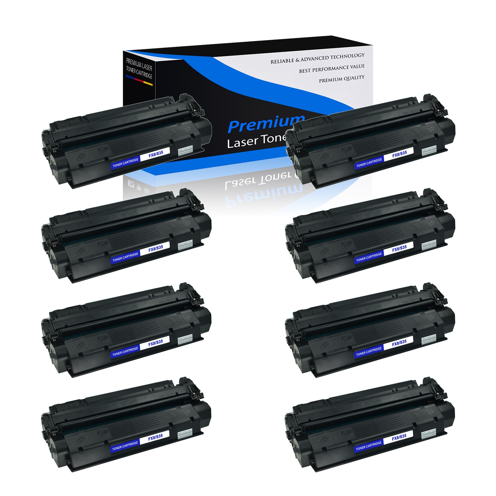 8PK S35 FX8 Toner Cartridge For Canon ImageClass 510 D320 D323 D340 D380 D383
