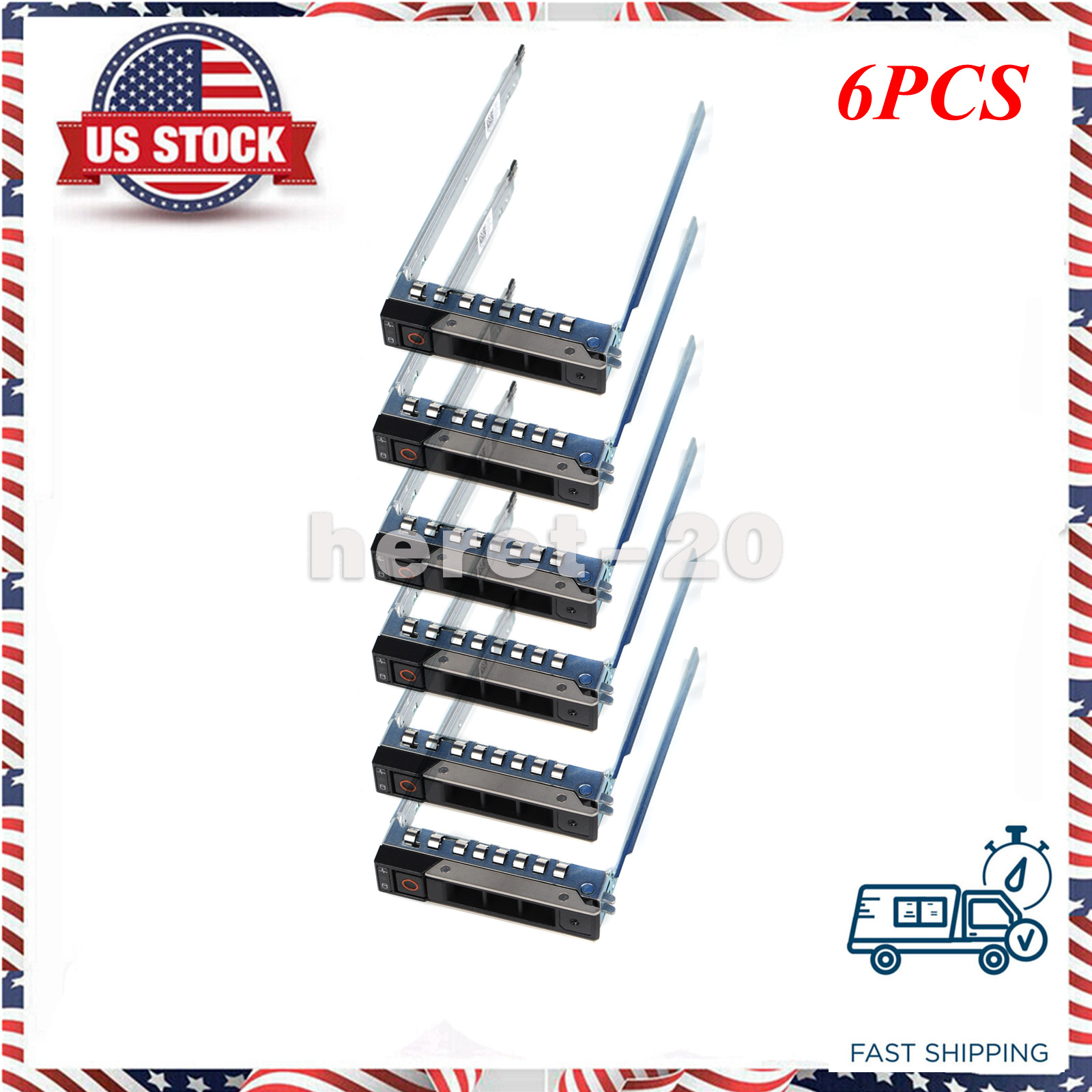 6PCS for Dell DXD9H Gen 14 R740xd R440 R540 R940 R640 R7415 2.5" HDD Tray CADDY