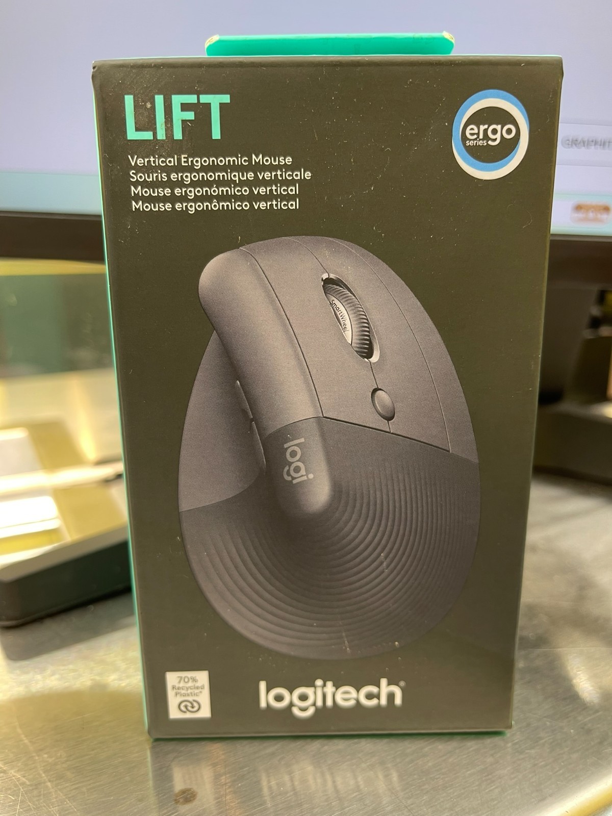 NEW & SEALED  LOGITECH LIFT VERTICAL ERGONOMIC  GRAPHITE 910-006466 