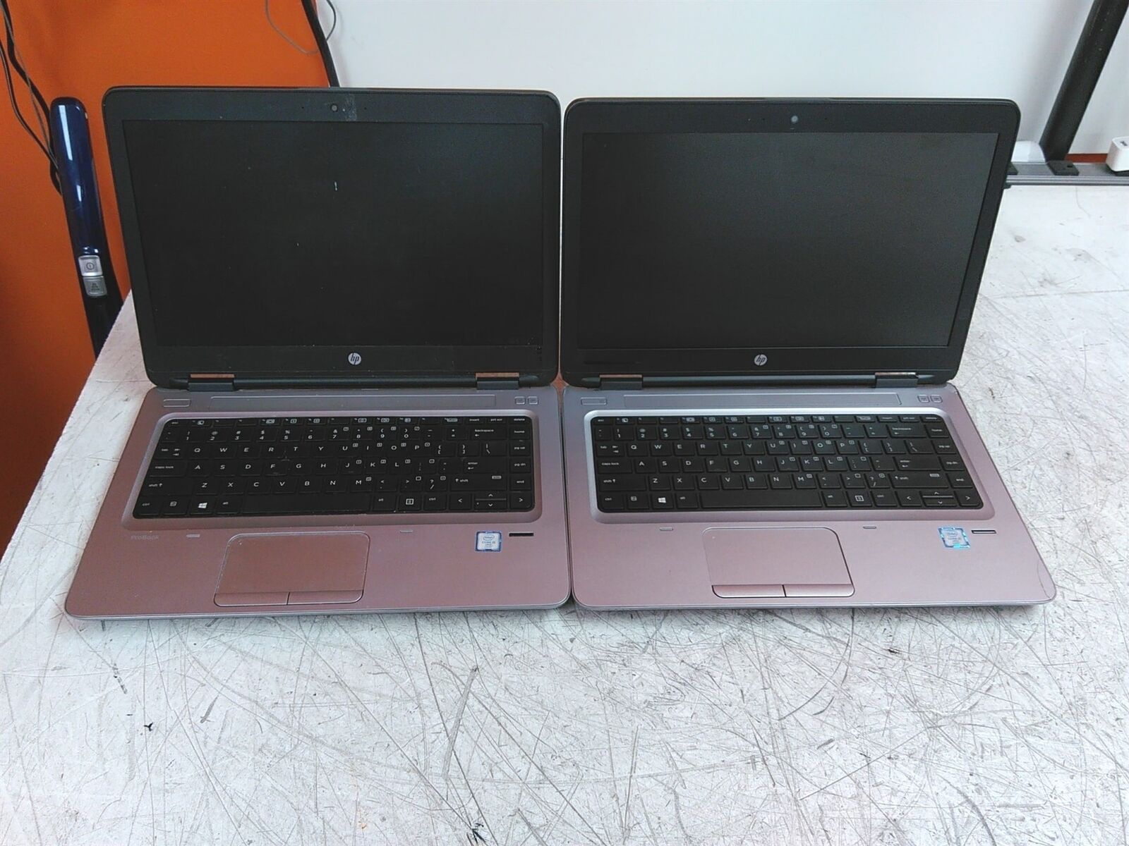 Defective Lot of 2 HP ProBook 640 G2 Laptops Intel i5-6300U 2.4GHz 8GB 0HD AS-IS