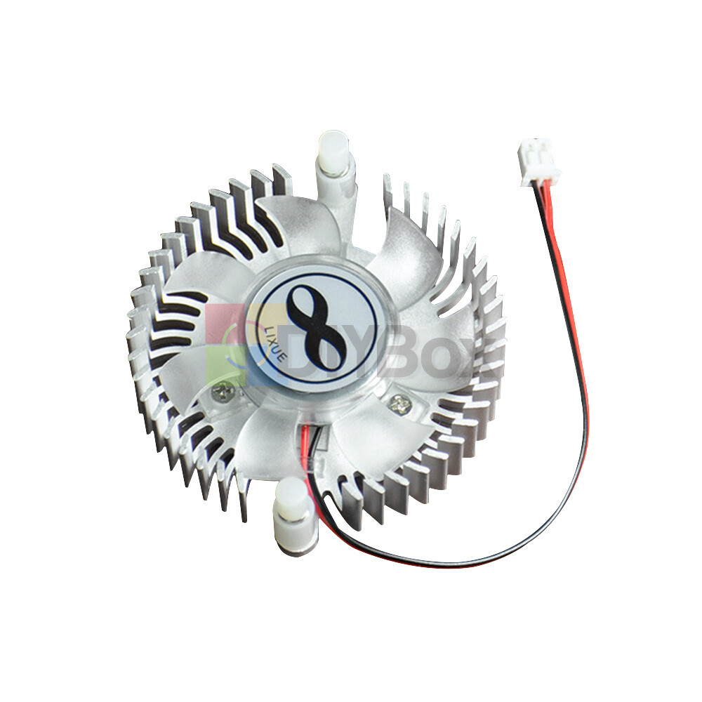 DC5V/12V Aluminum Heatsink Fan Cooling Fan Computer Case Cooler XH2.0 4300RPM