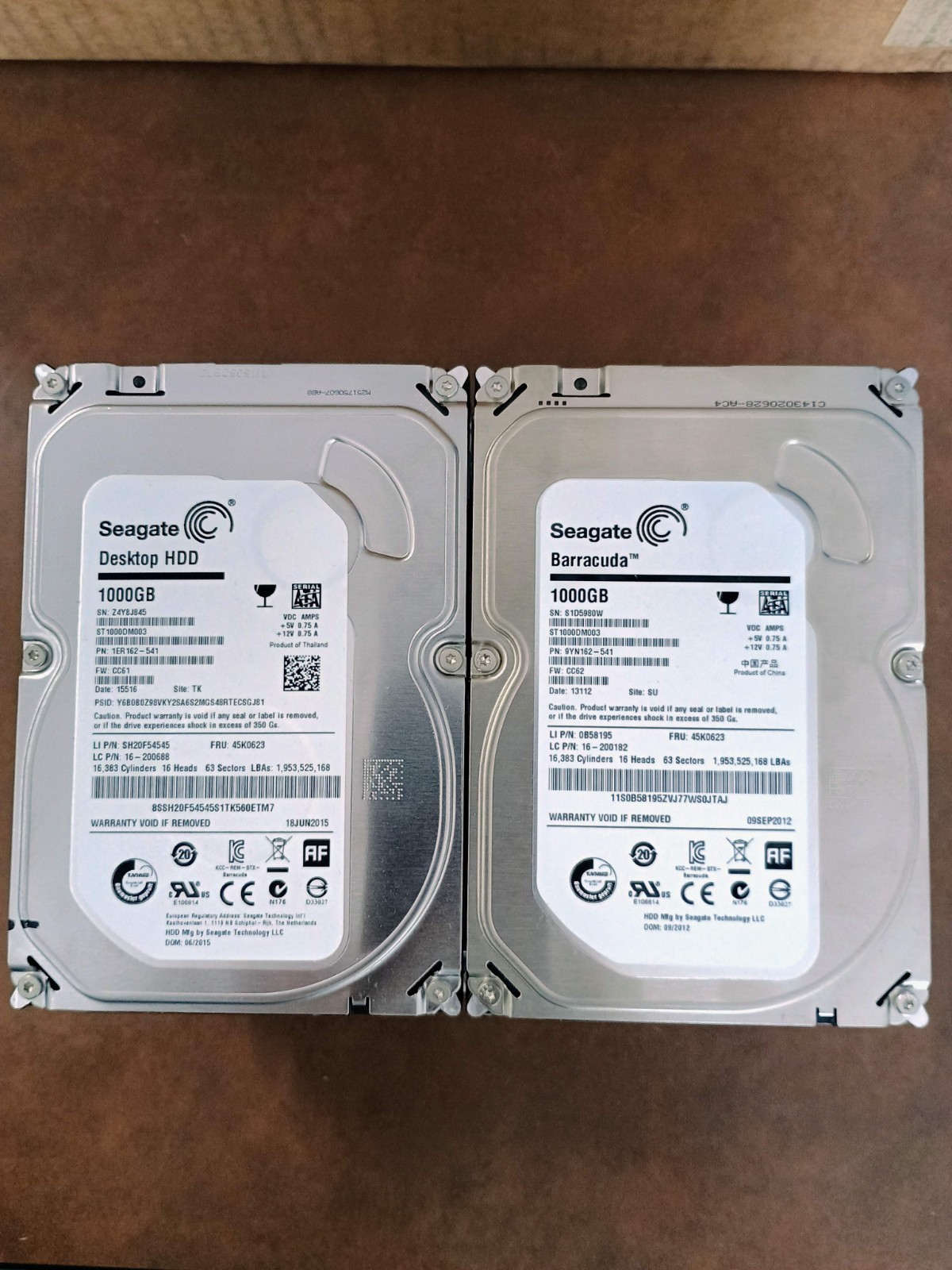 Seagate Barracuda ST1000DM003 Desktop Hard Drive - 1 TB