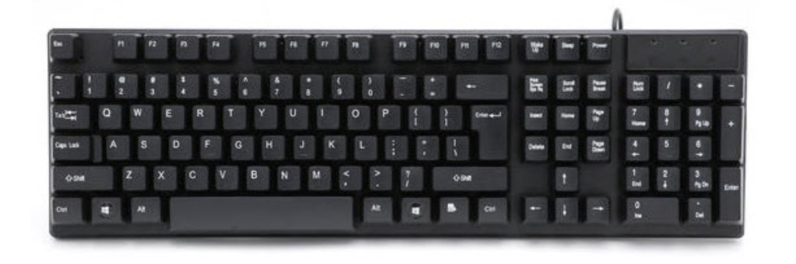NEW iMicro KB-IMK15 USB Wired 107-Key Keyboard Black KBIMK15