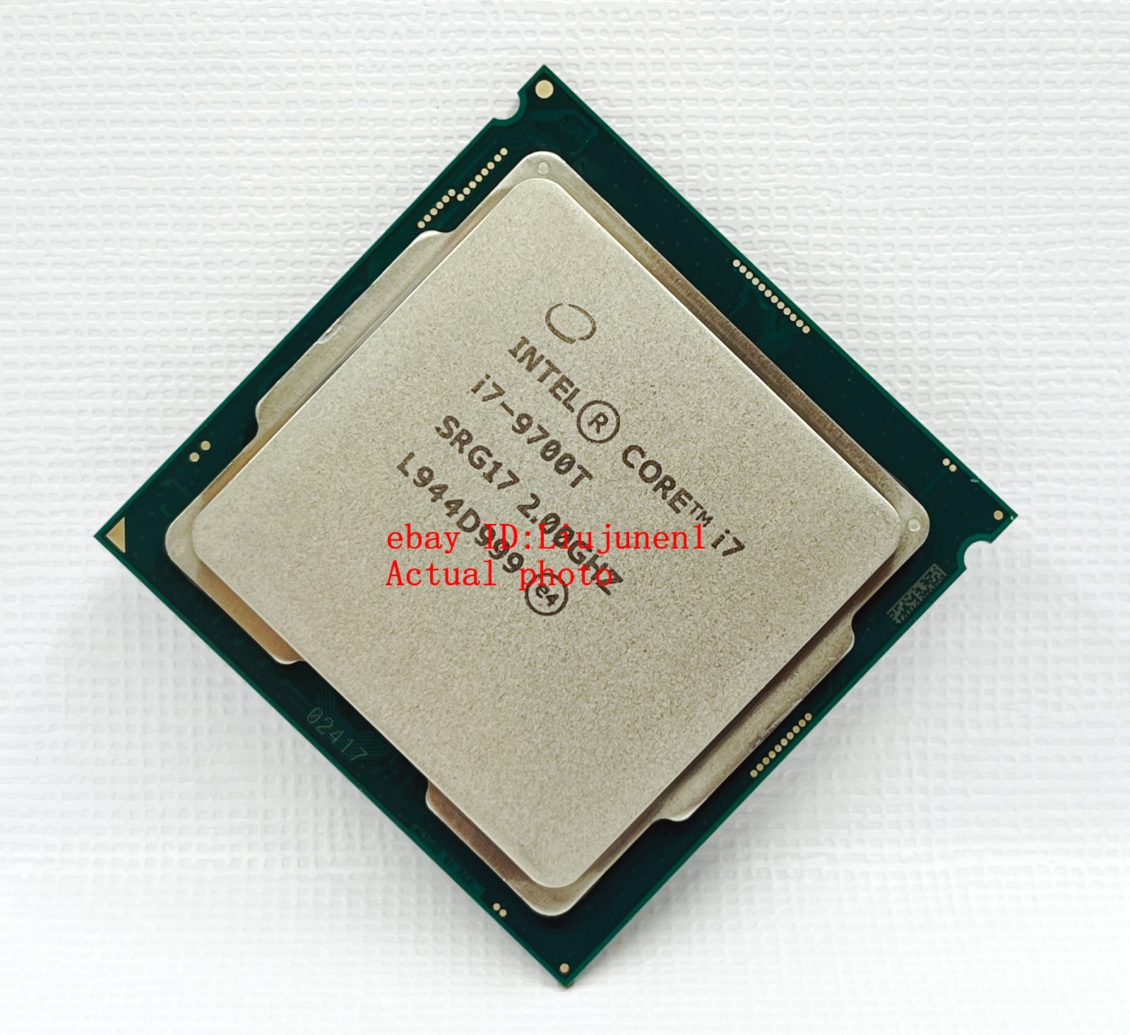 Intel Core i7-9700T SRG17 2.0GHz Eight-Core 12MB 35W LGA1151 Desktop Processor