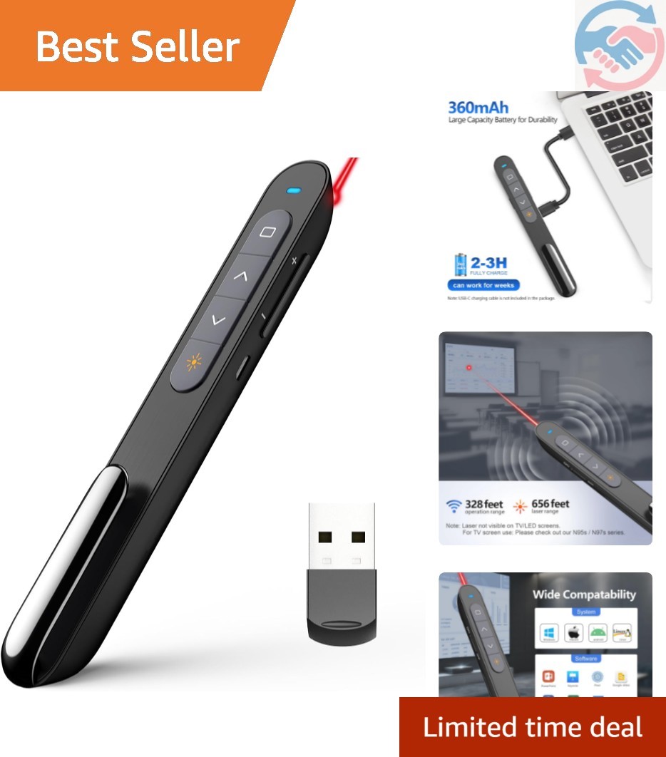 N76 Rechargeable Presentation clicker for PowerPoint Presentations