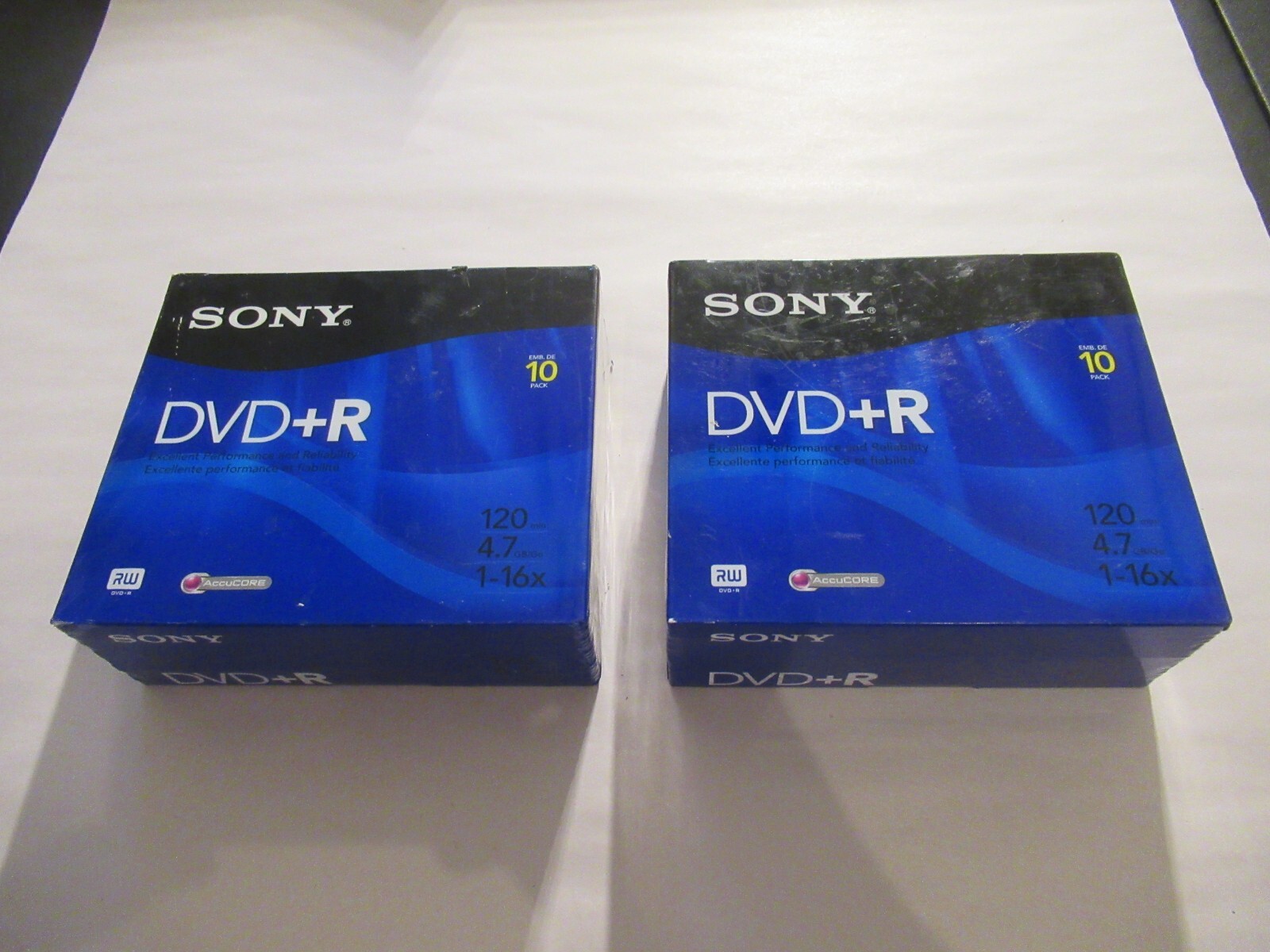 Sony DVD-R 120 Minute 20 Pack 4.7GB 1X-16X Blank Discs. New Sealed