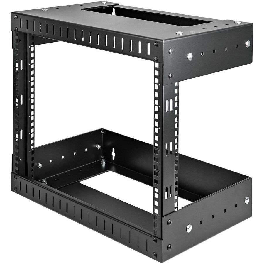 StarTech 8U Open Frame Wall Mount Equipment Rack - Adjustable Depth
