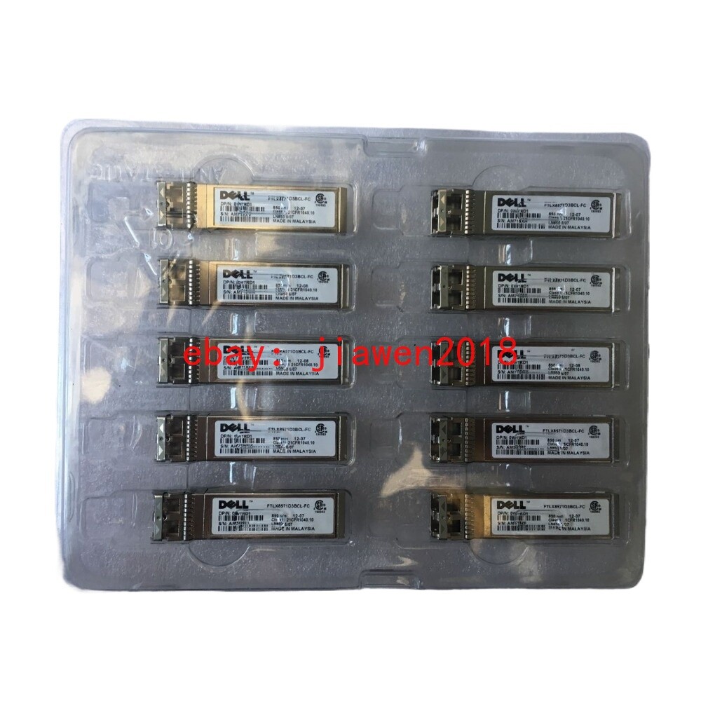 10PC Dell WTRD1 0WTRD1 10G SFP+ SR 850NM SFP Transciever Module FTLX8571D3BCL-FC