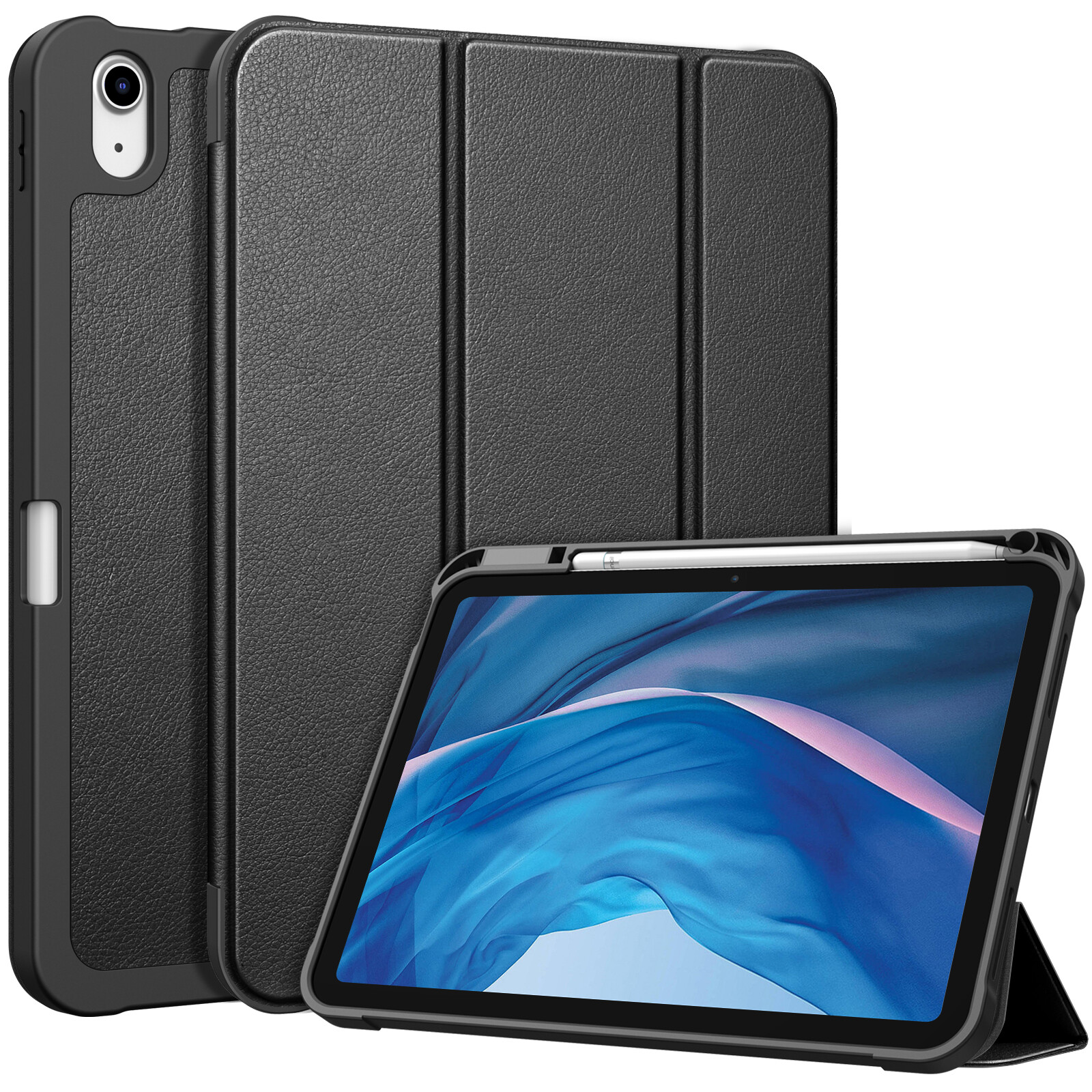 Slim Case for iPad A16 11th Gen/iPad 10th Gen Flexible Soft TPU Stand Back Cover