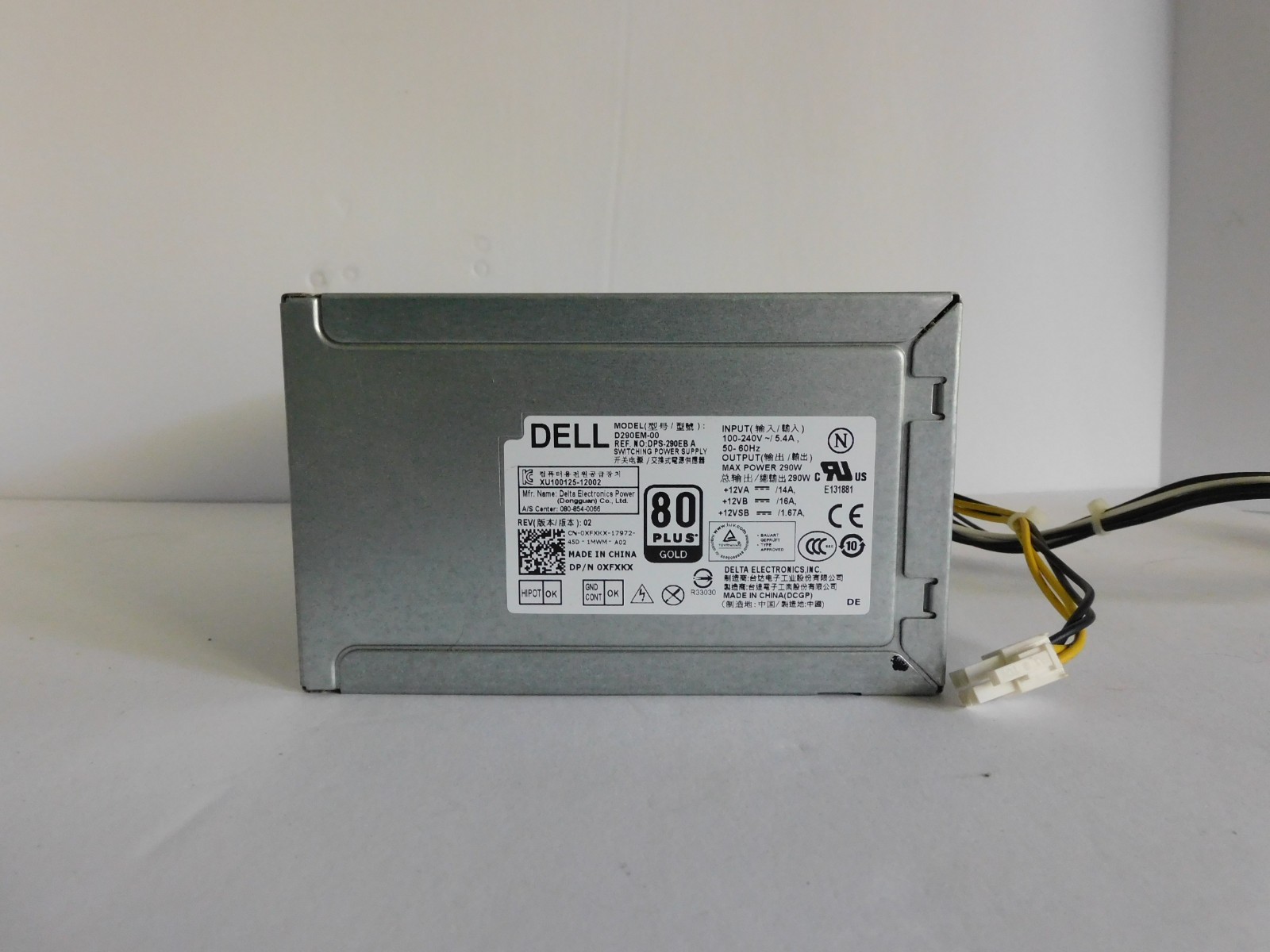 DELL POWER SUPPLY MODEL D290EM-00- DP/N 0XFXKX - 290W MP