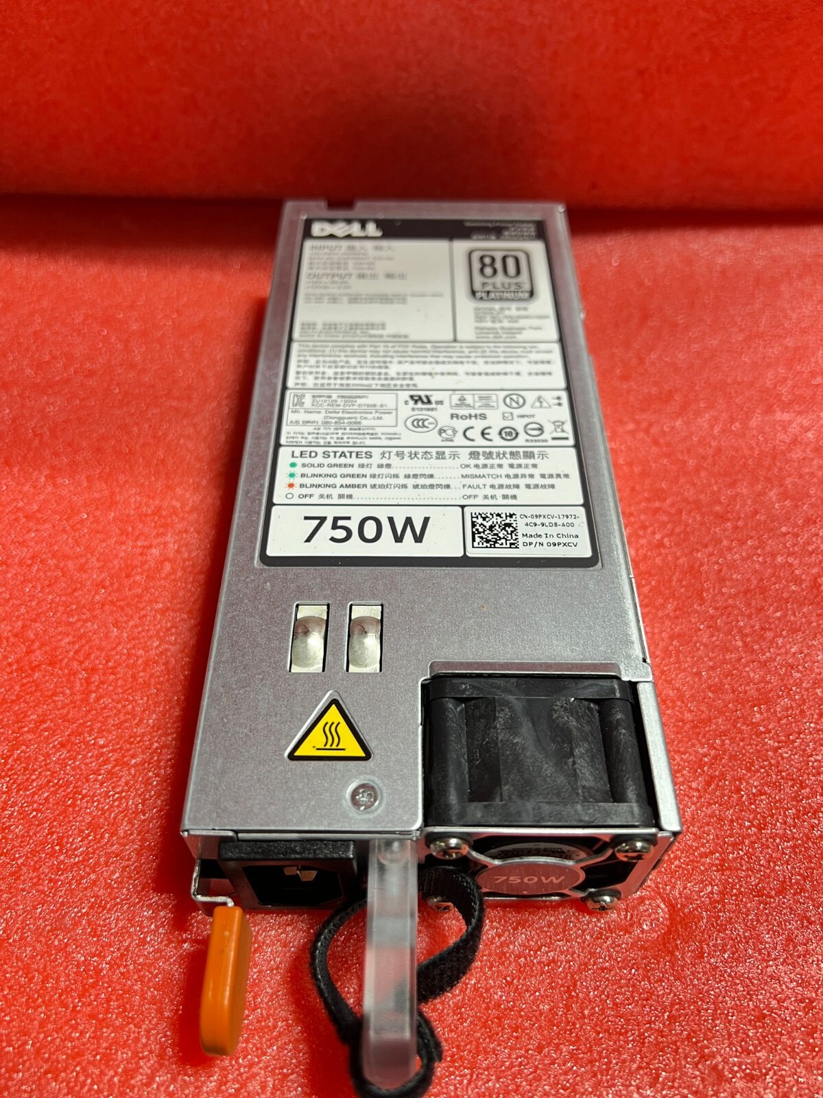 DELL POWEREDGE SERVER POWER SUPPLY 750W GEN 12 R720 R620 R520 T620 T420 T320