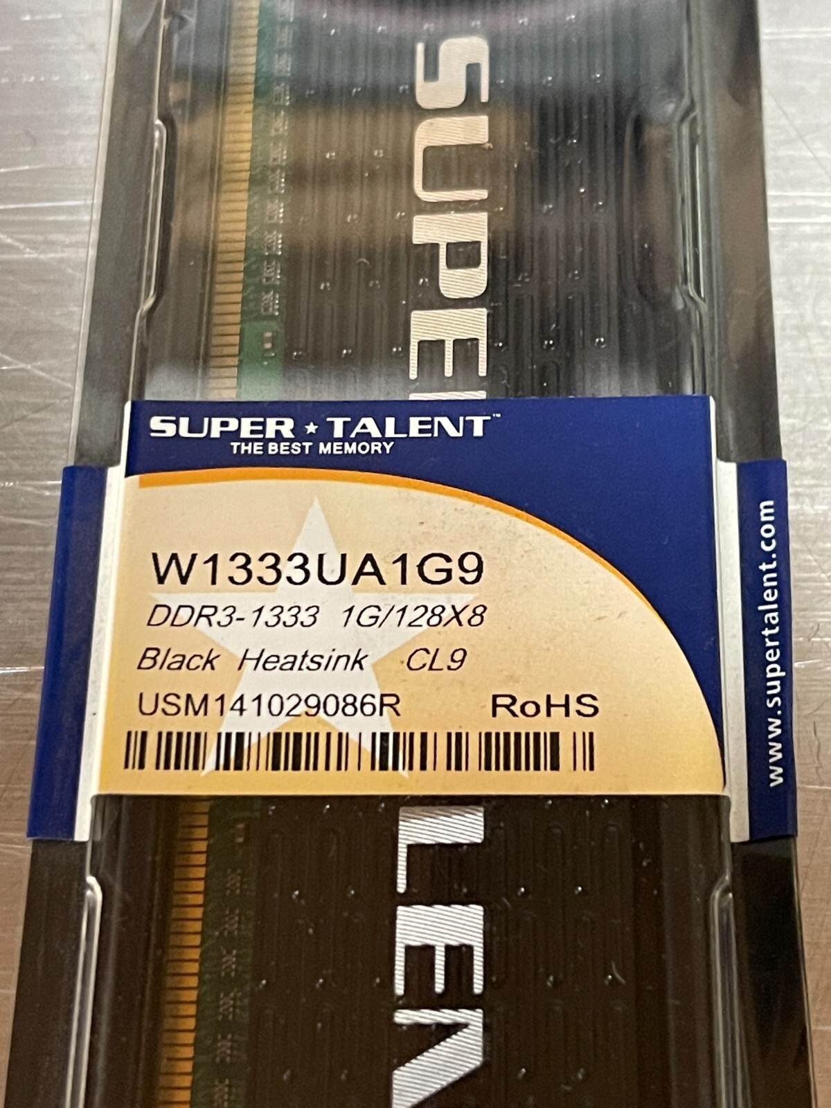 Super Talent 1GB PC3-10600 DDR3-1333MHz - CL9 204-Pin - Unbuffered non-ECC 