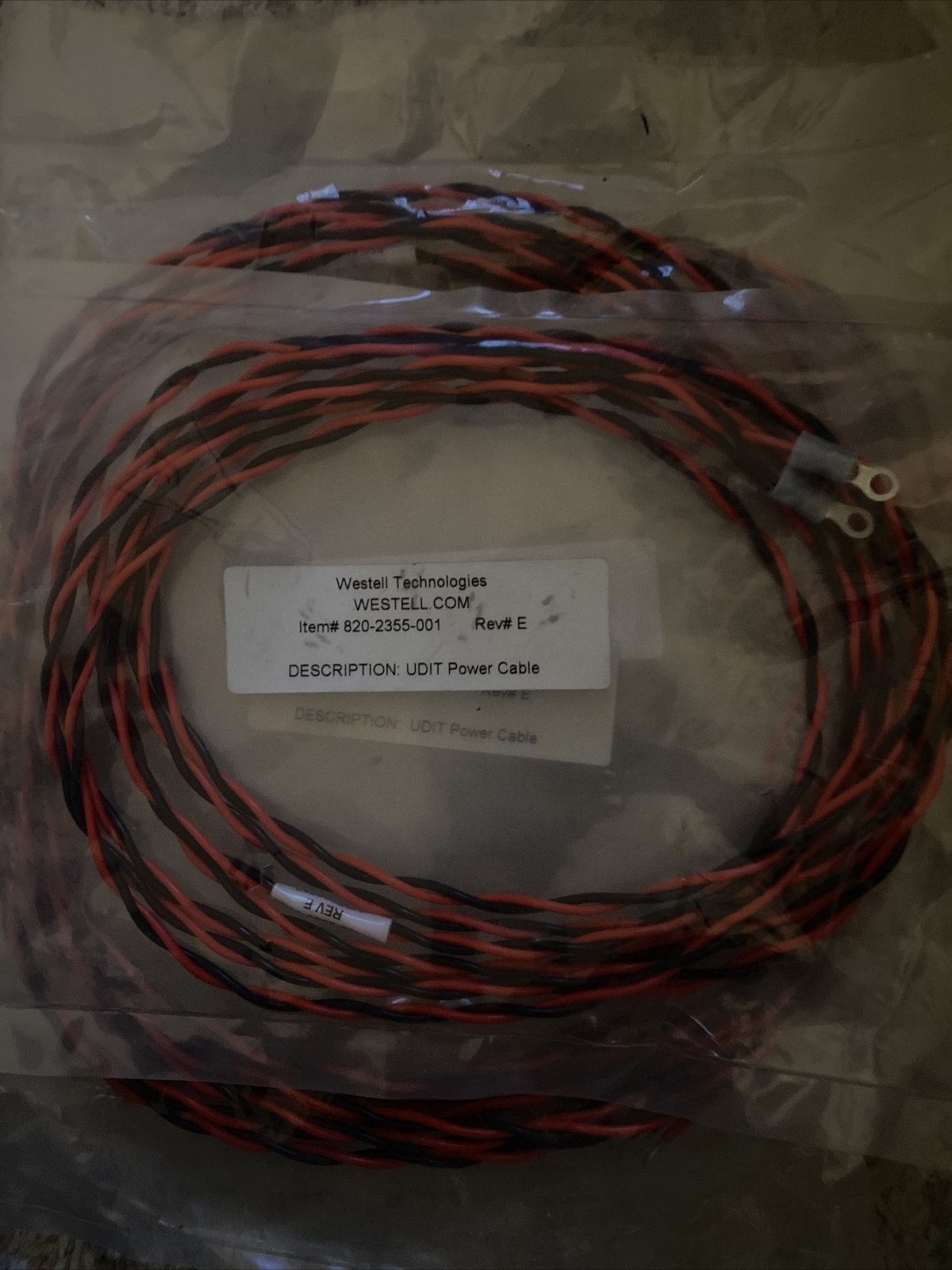 Westell Technologies 820-2355-001 UDIT Power Cable