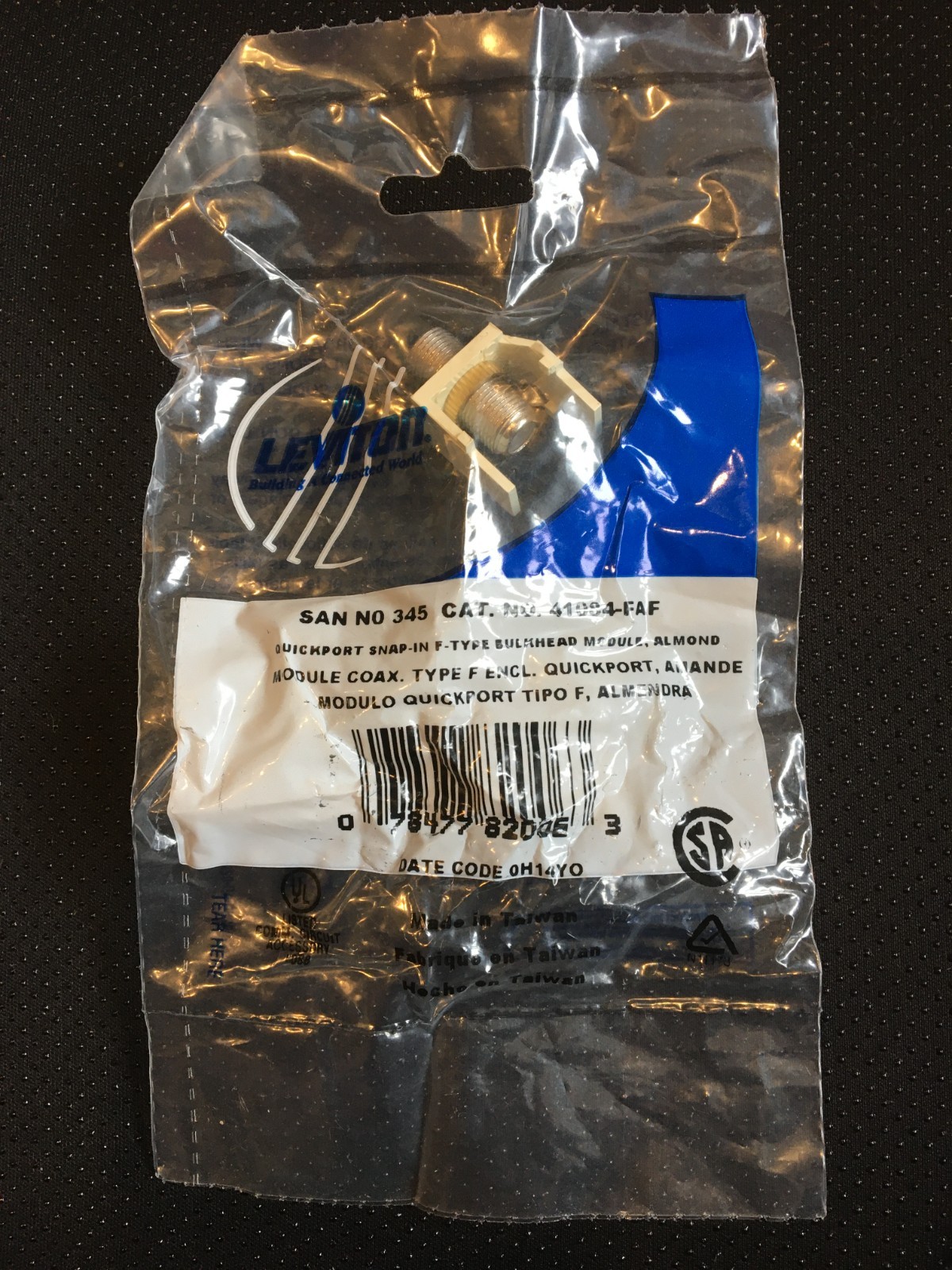 Leviton Quickport F-Type Insert