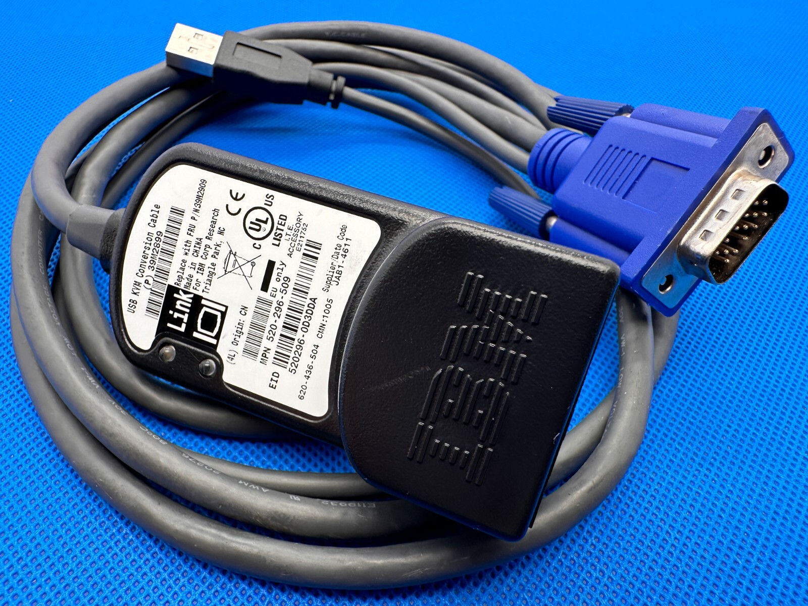 Genuine IBM USB conversion cable 39m2899 IBM USB KVM Cable Cat5