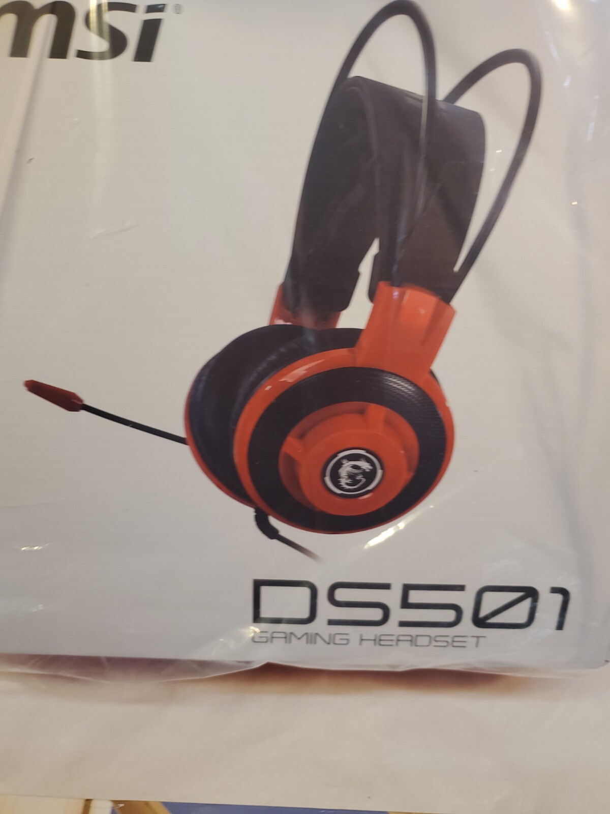 MSI DS501 GAMING Headset with Two 40mm Drivers for Quality Audio