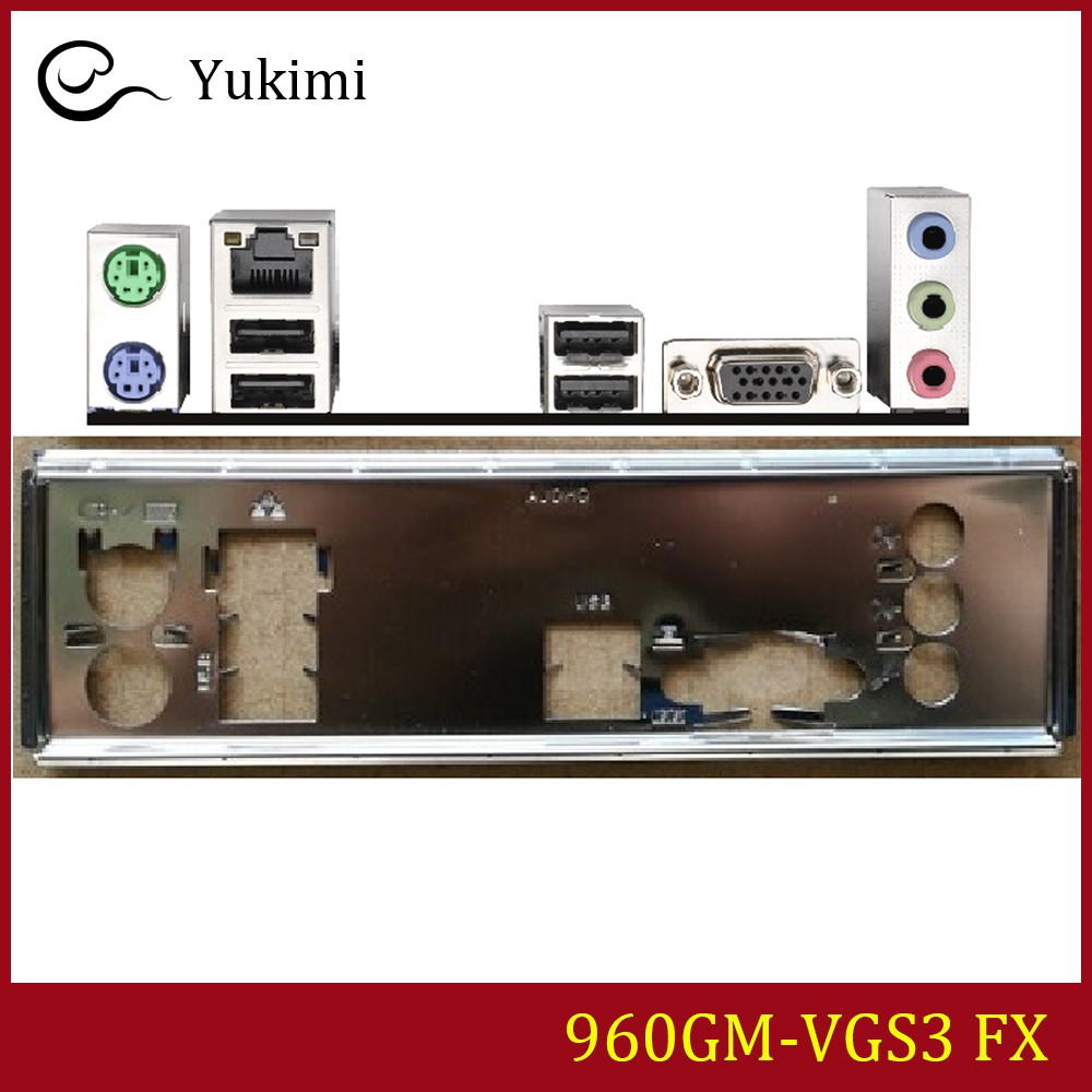 NEW FOR ASROCK 960GM-VGS3 FX Ｍotherboard I/O Shield Backplate